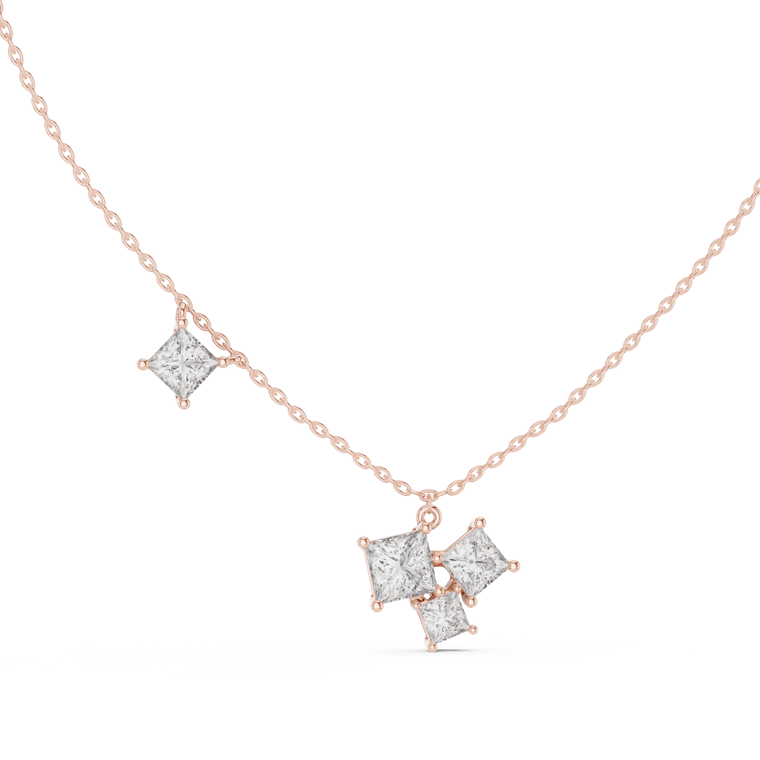 Shining Star lab grown diamond pendant