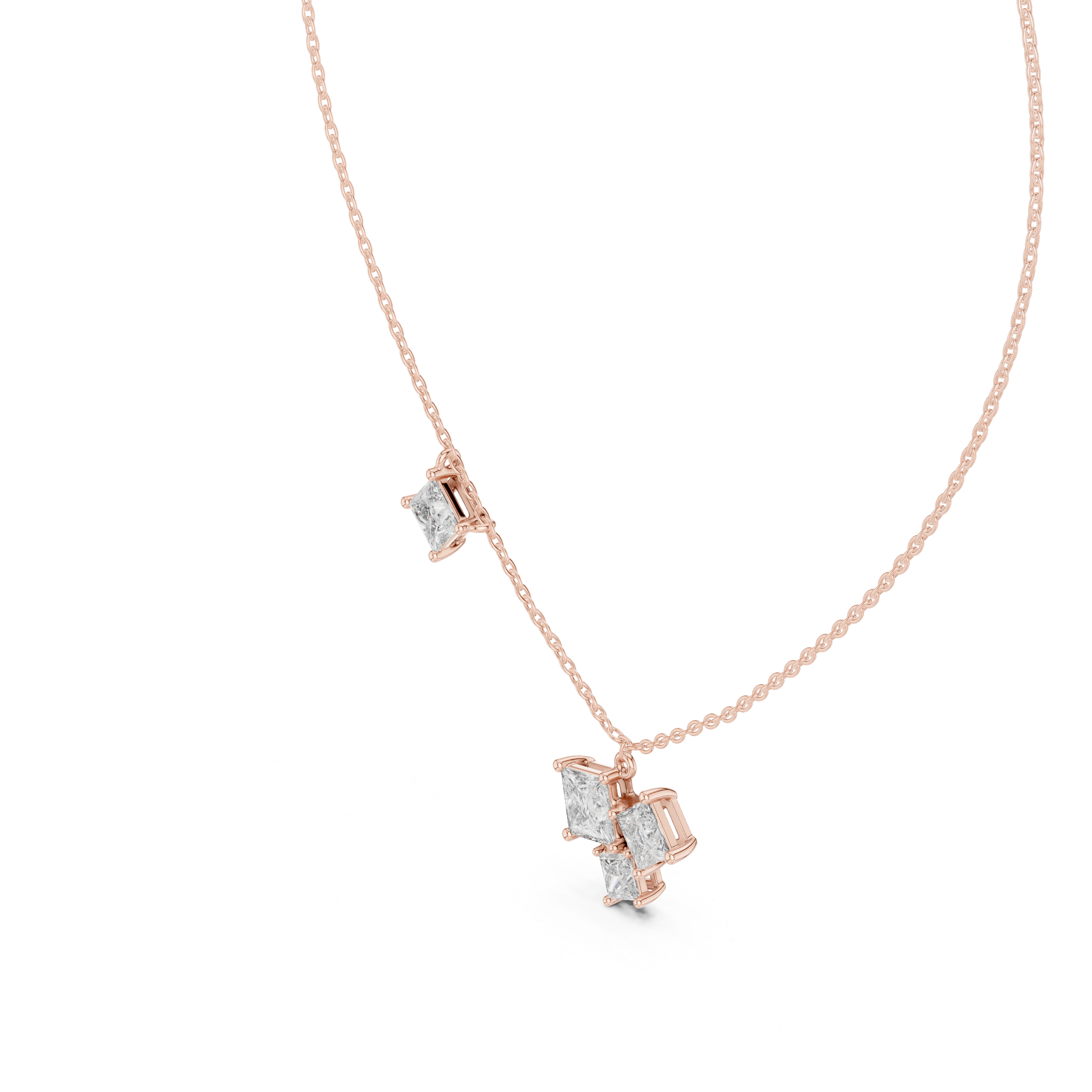 Shining Star lab grown diamond pendant