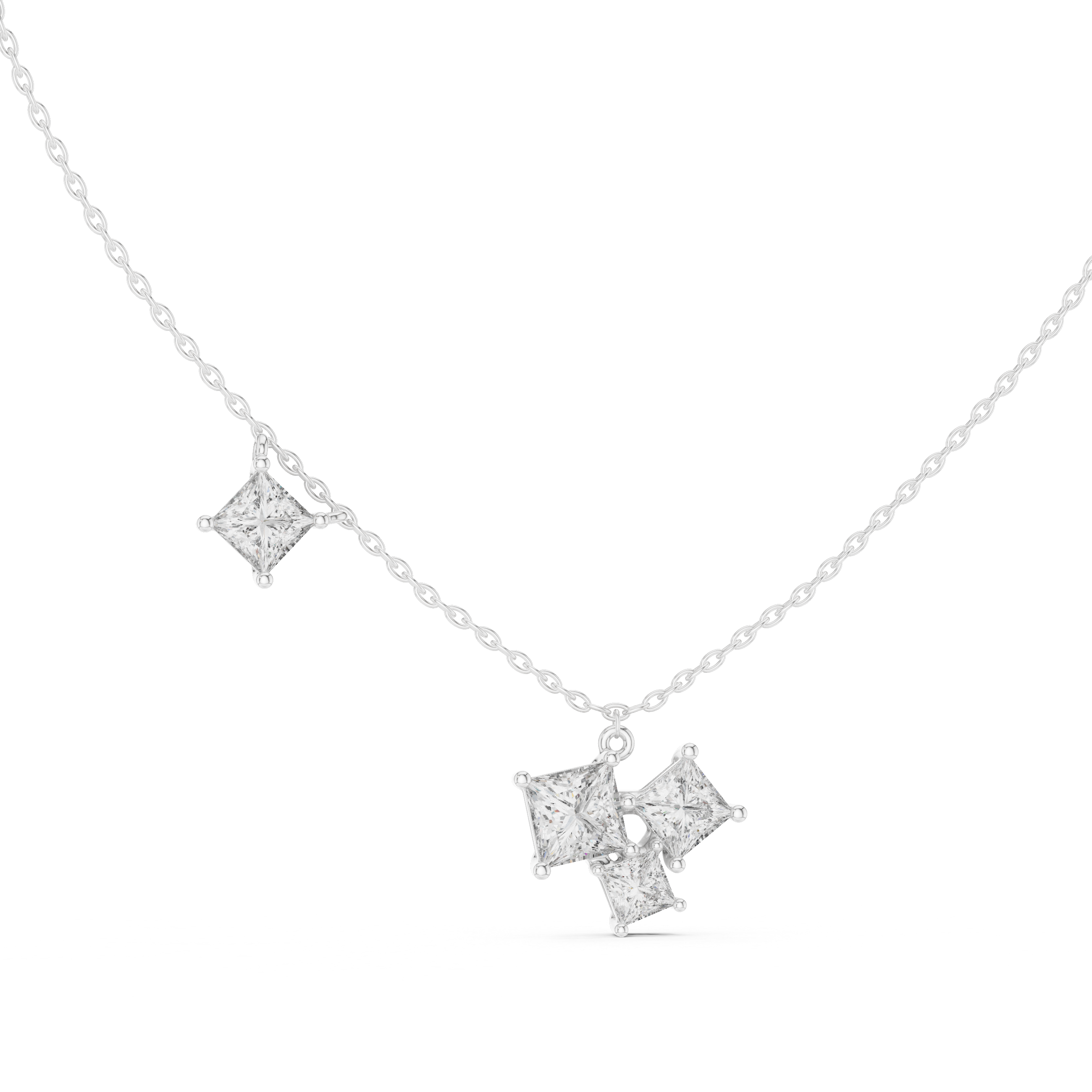 Shining Star lab grown diamond pendant