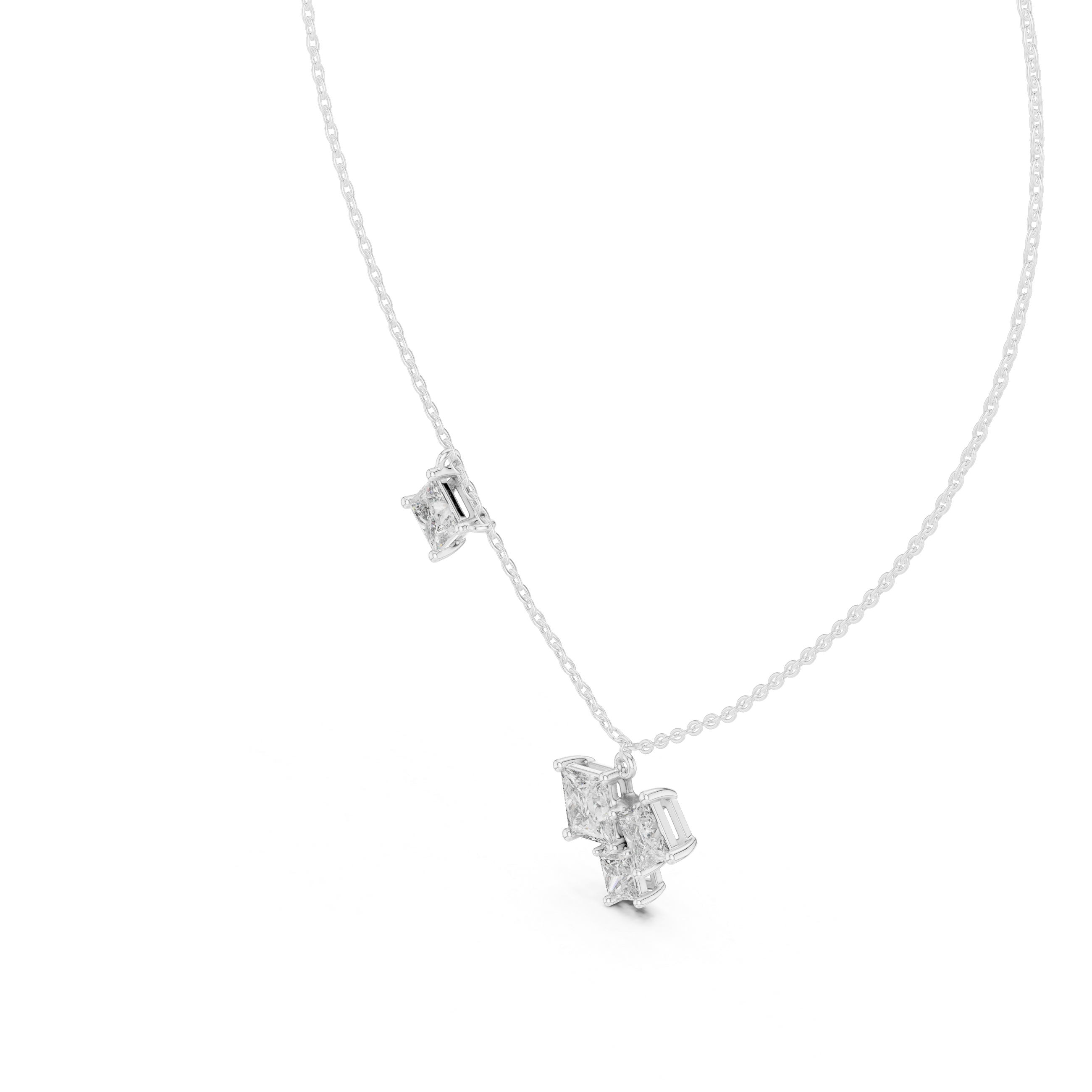 Shining Star lab grown diamond pendant