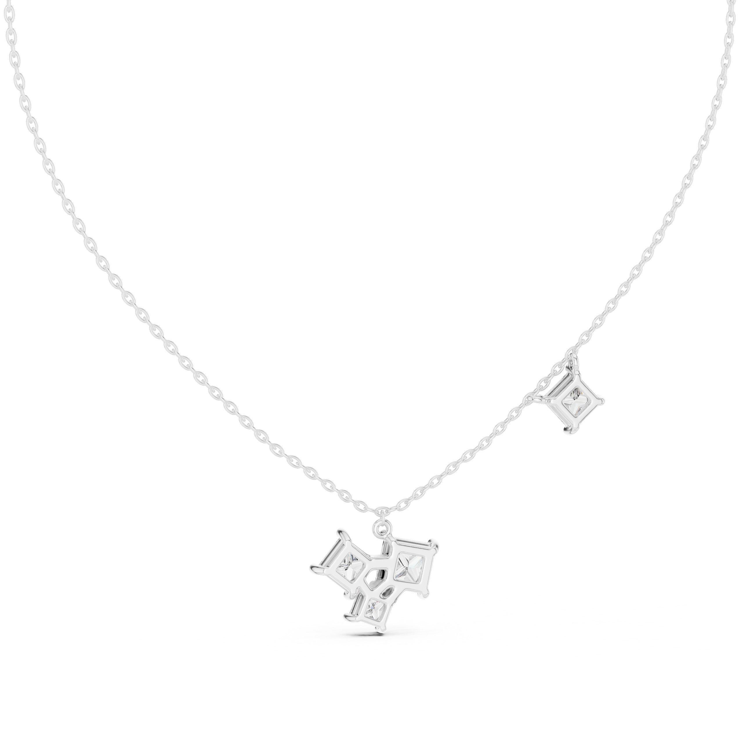 Shining Star lab grown diamond pendant