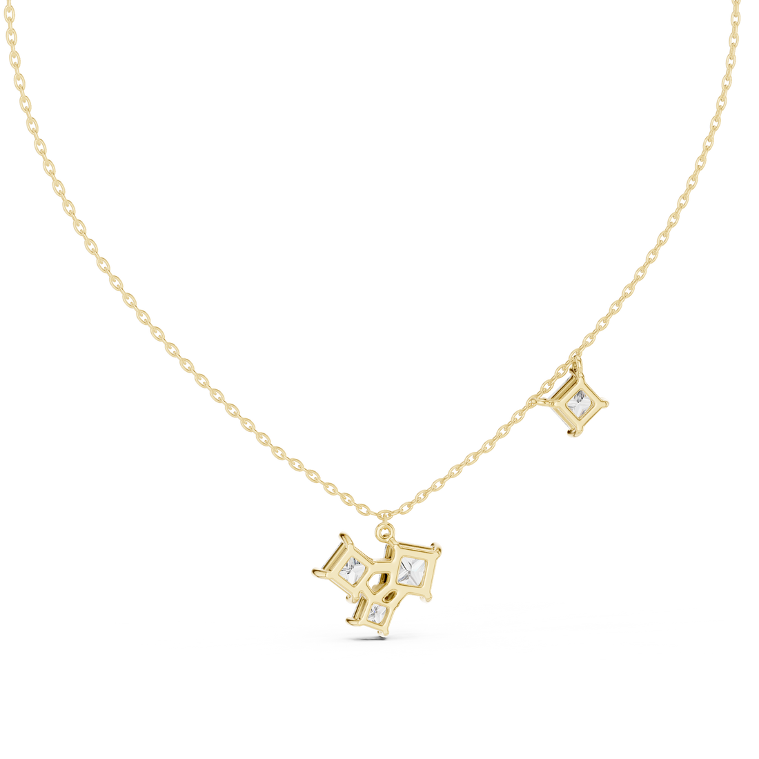 Shining Star lab grown diamond pendant