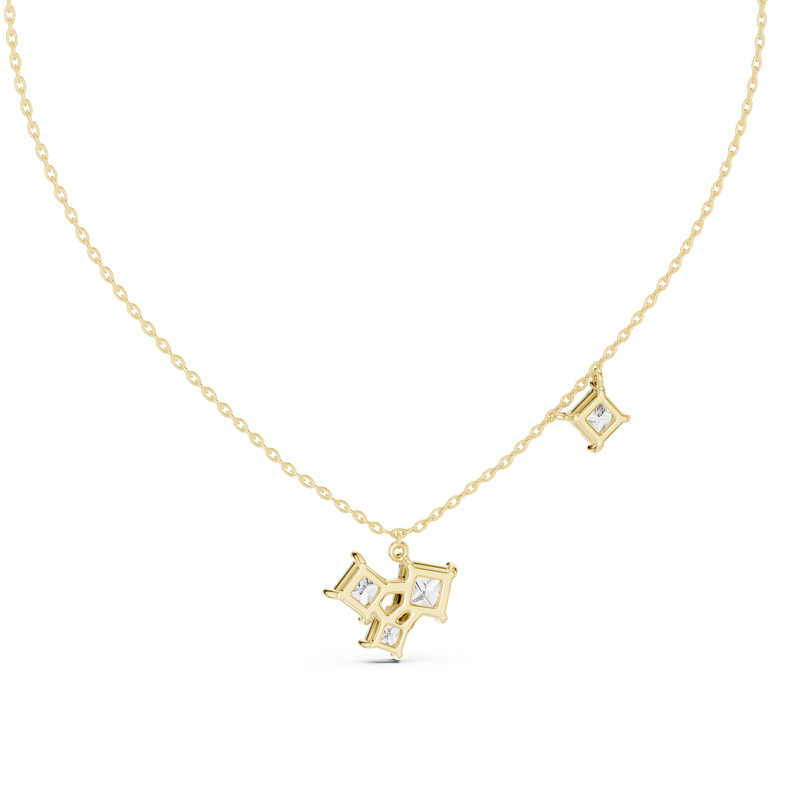 Shining Star lab grown diamond pendant