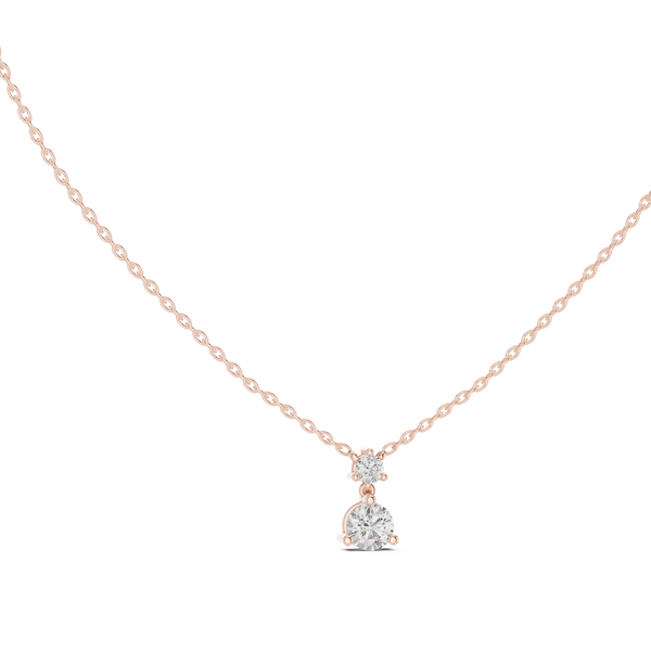 Autumn Leaf lab grown diamond pendant