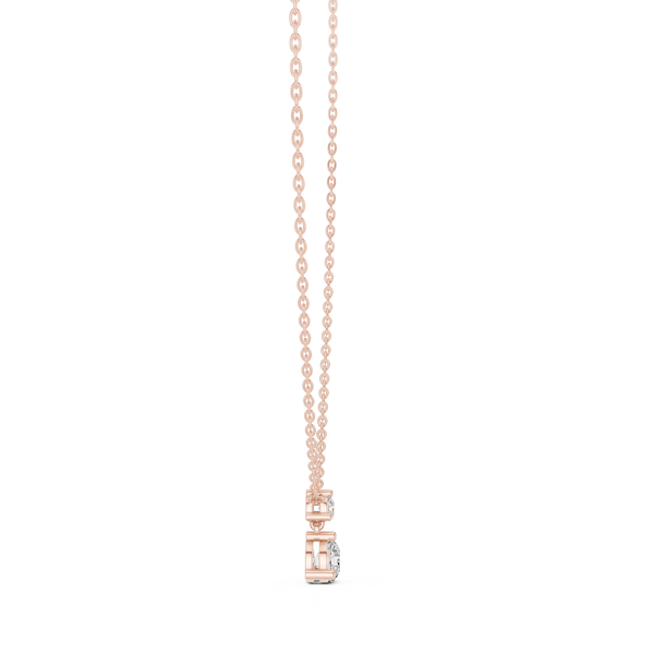 Autumn Leaf lab grown diamond pendant