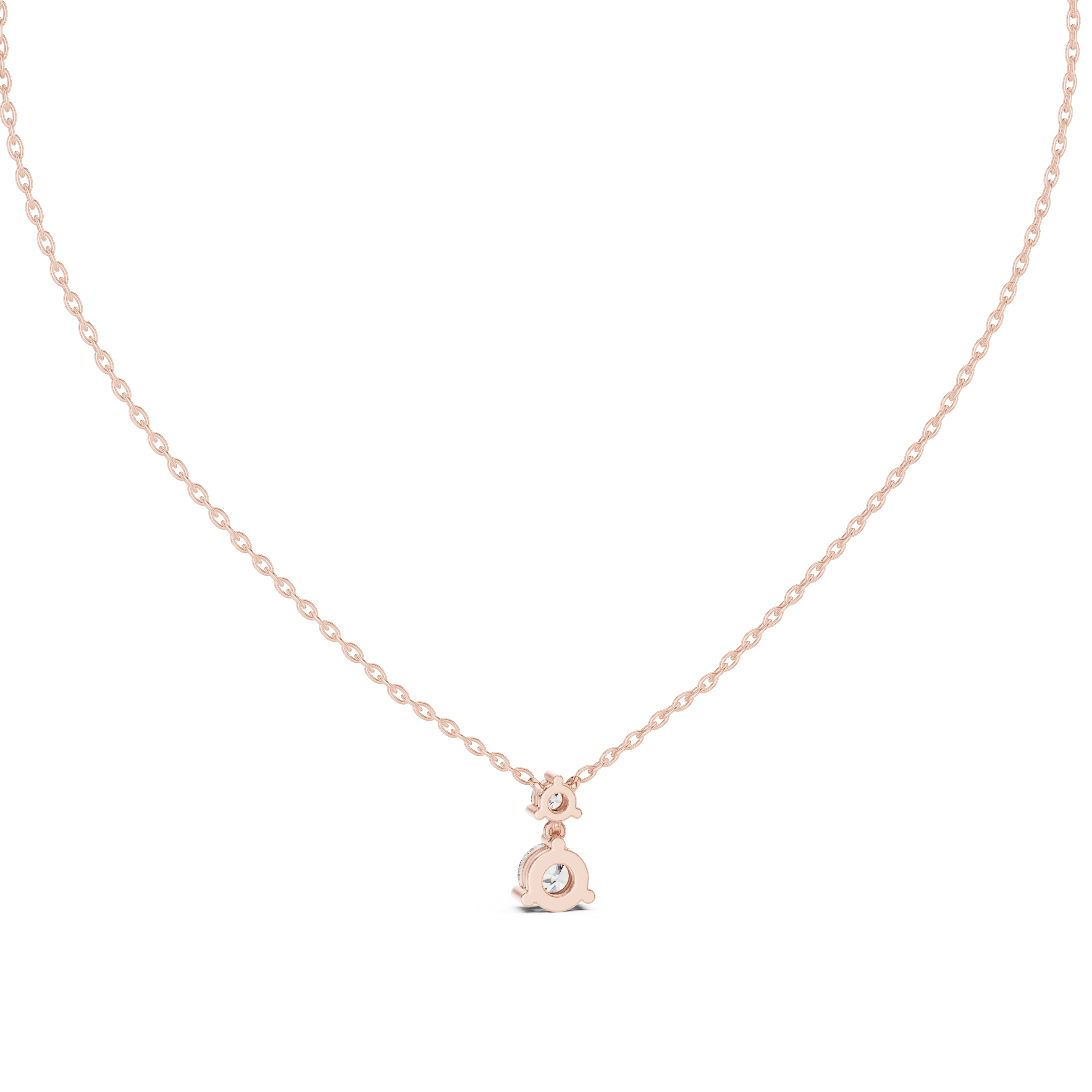 Autumn Leaf lab grown diamond pendant