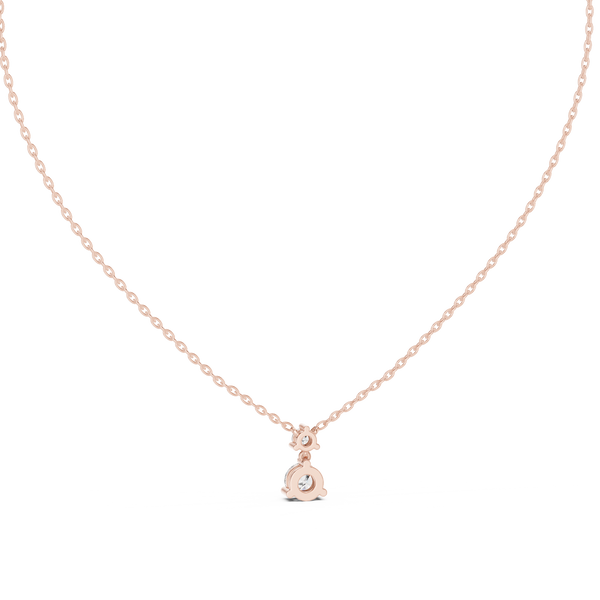 Autumn Leaf lab grown diamond pendant