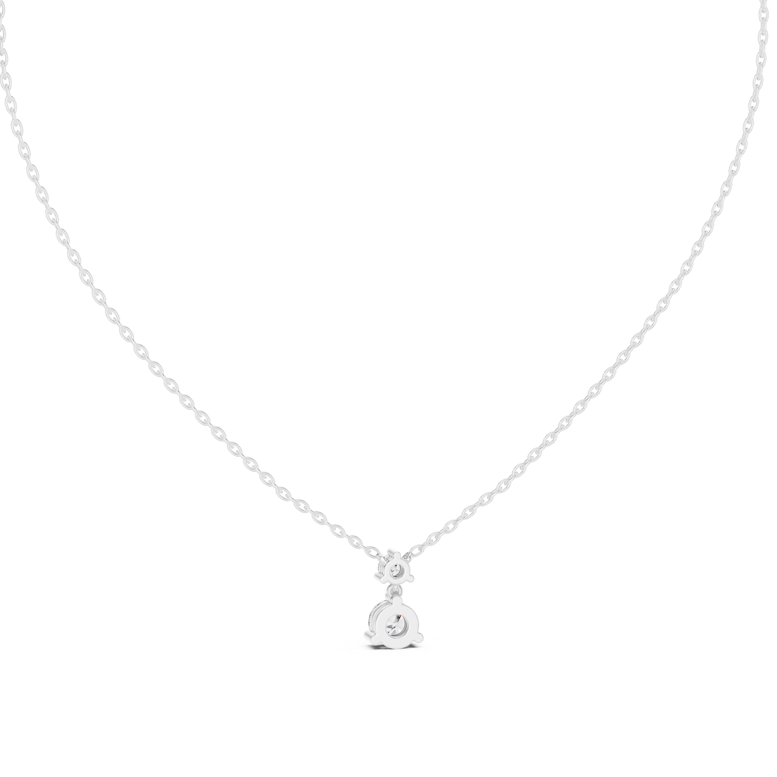 Autumn Leaf lab grown diamond pendant
