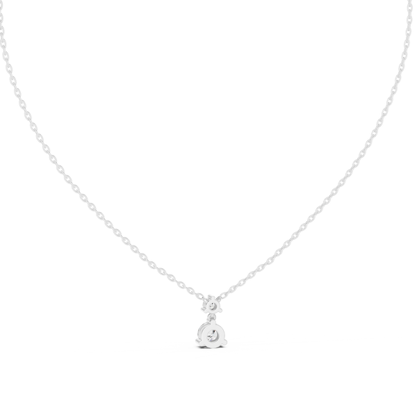 Autumn Leaf lab grown diamond pendant