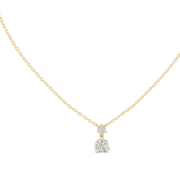 Autumn Leaf lab grown diamond pendant