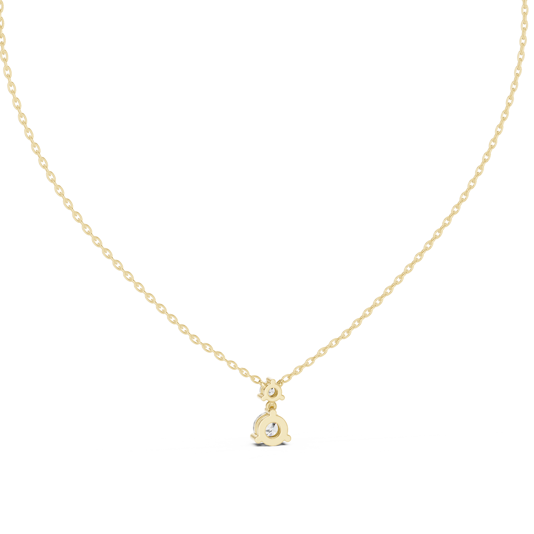 Autumn Leaf lab grown diamond pendant