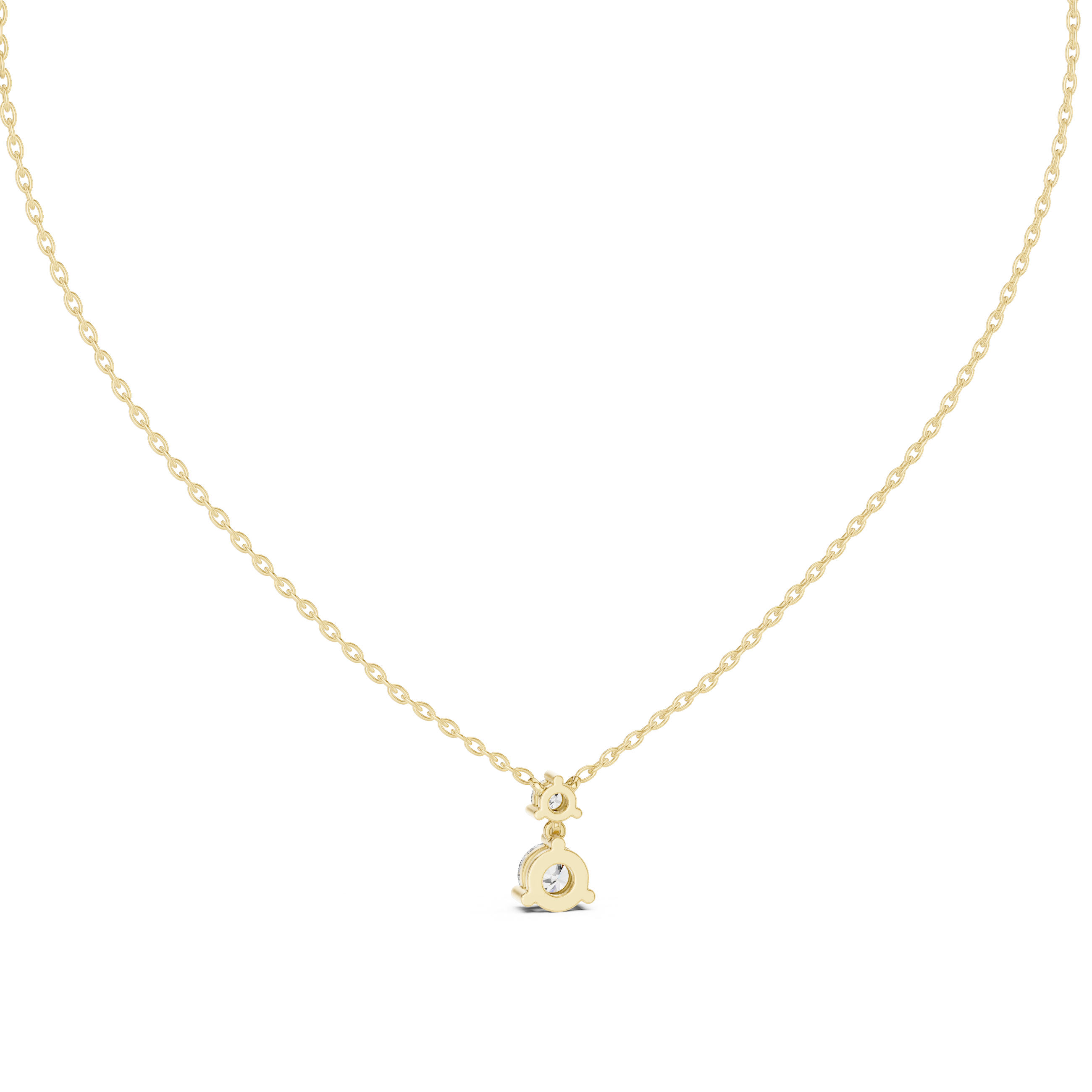 Autumn Leaf lab grown diamond pendant