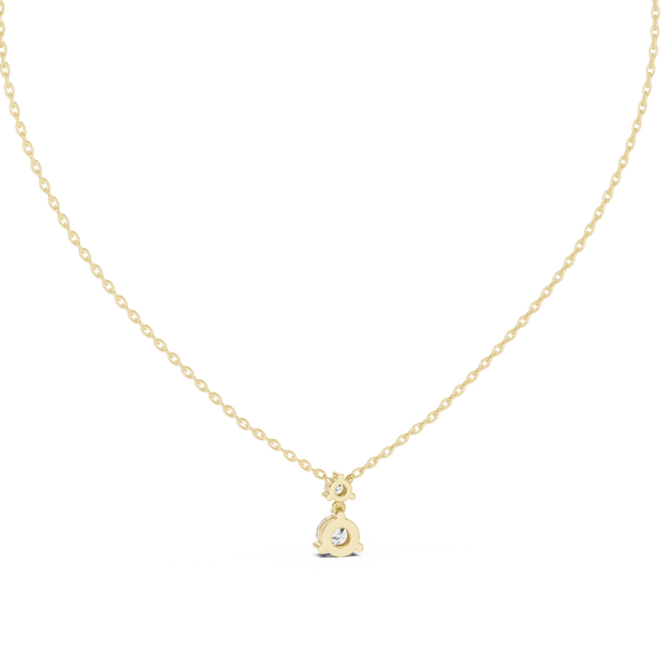 Autumn Leaf lab grown diamond pendant