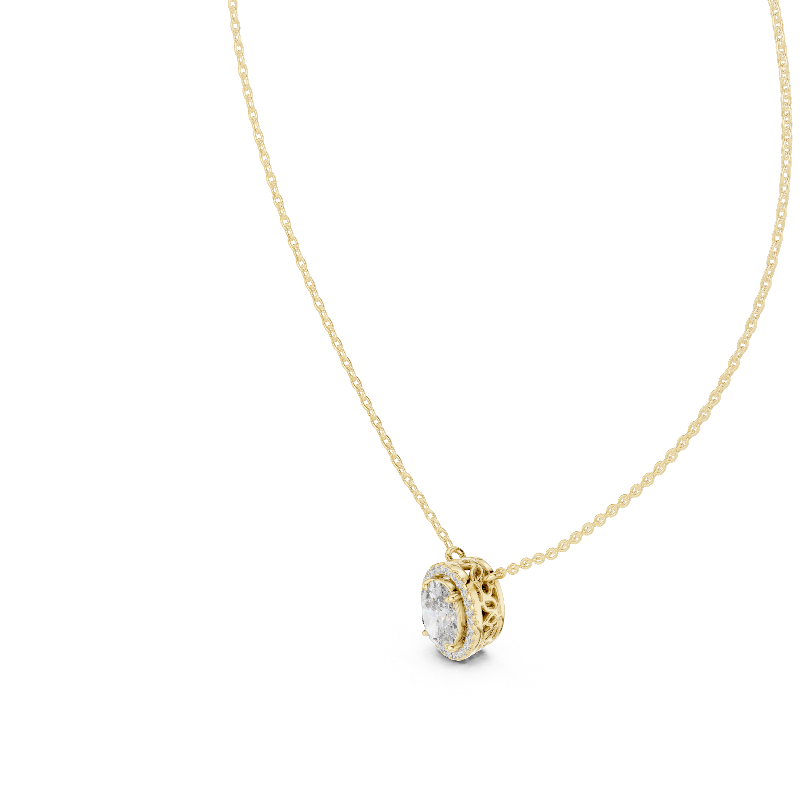 Bright Future lab grown diamond pendant