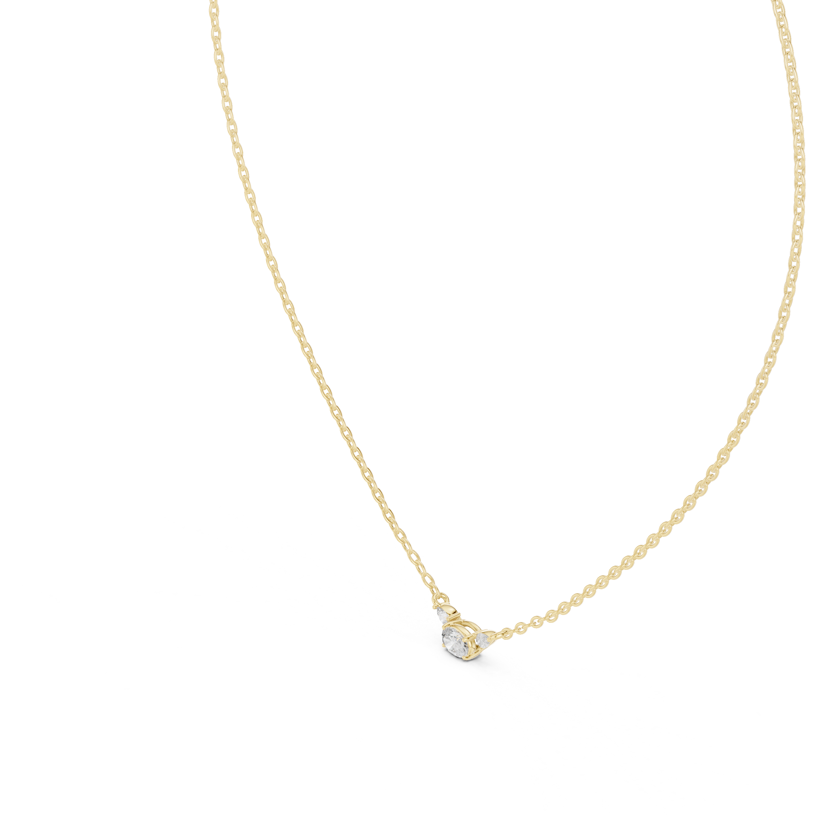 Best Wish lab grown diamond pendant