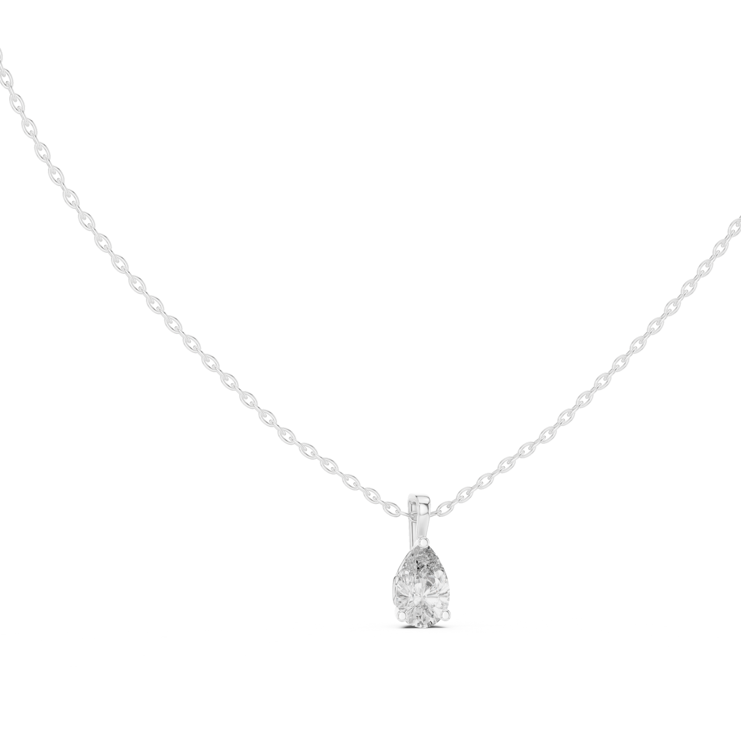 Fine Classic lab grown diamond pendant