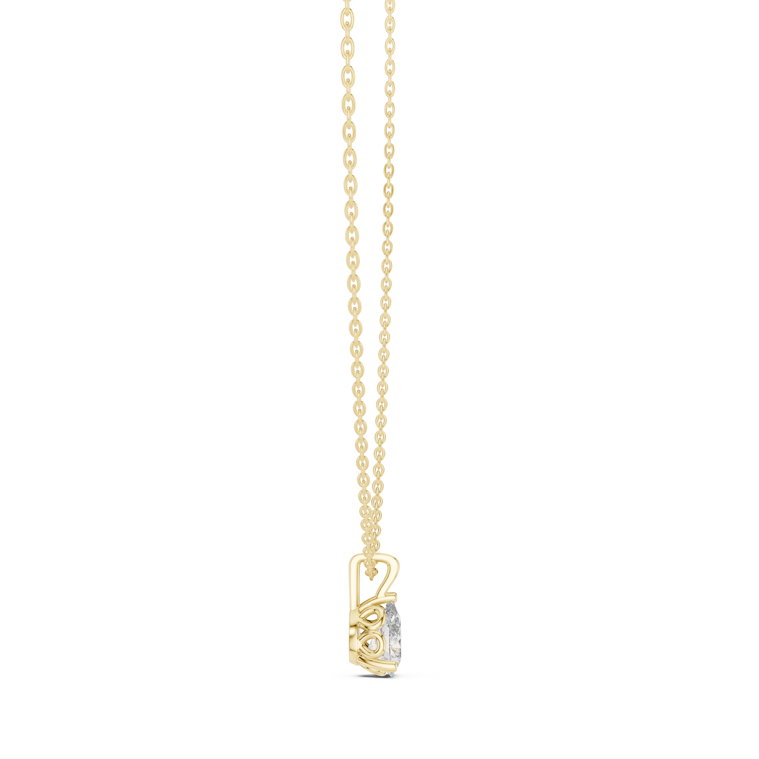 Fine Classic lab grown diamond pendant