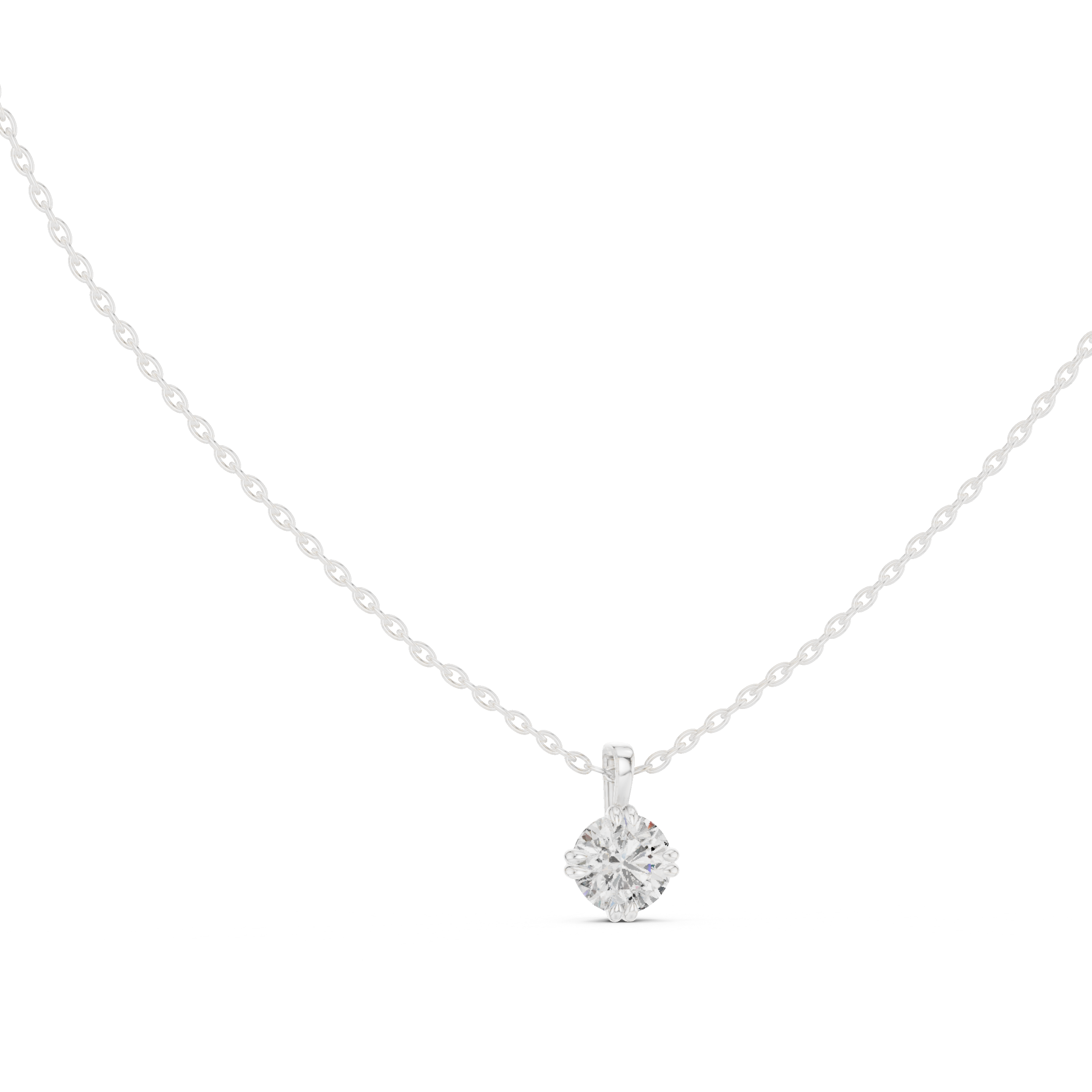 Gentle Smile lab grown diamond pendant