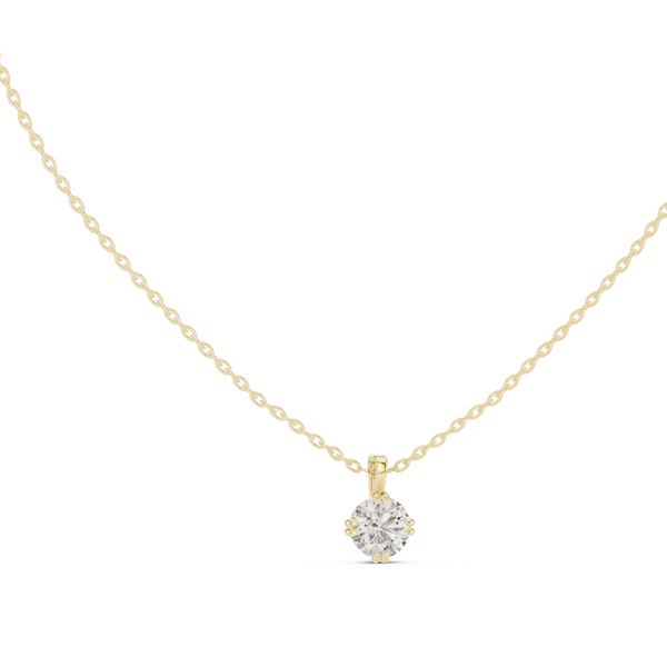 Gentle Smile lab grown diamond pendant