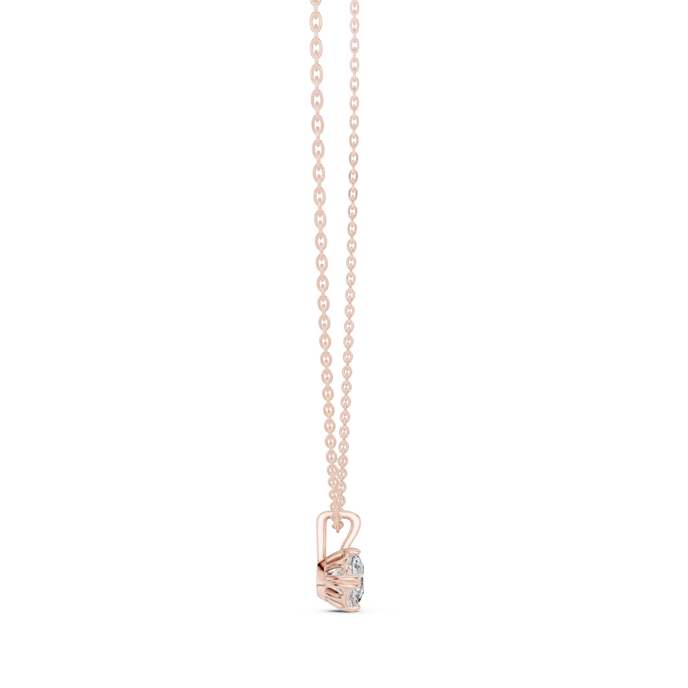 Winter Frost lab grown diamond pendant