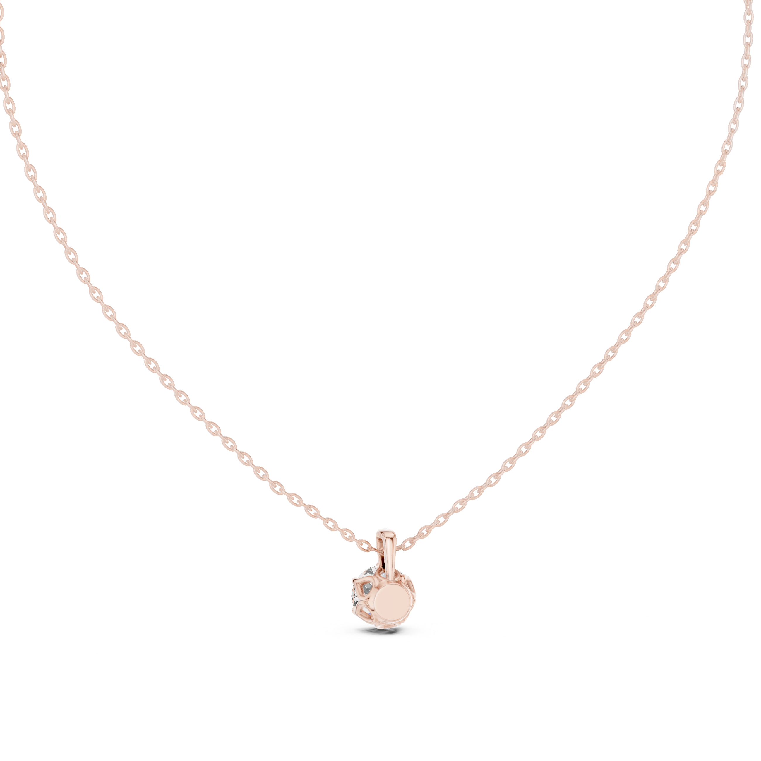 Angel Wing lab grown diamond pendant