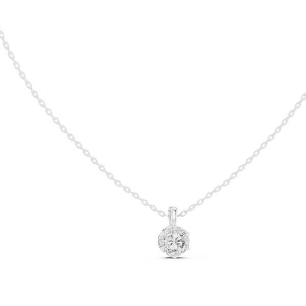 Angel Wing lab grown diamond pendant