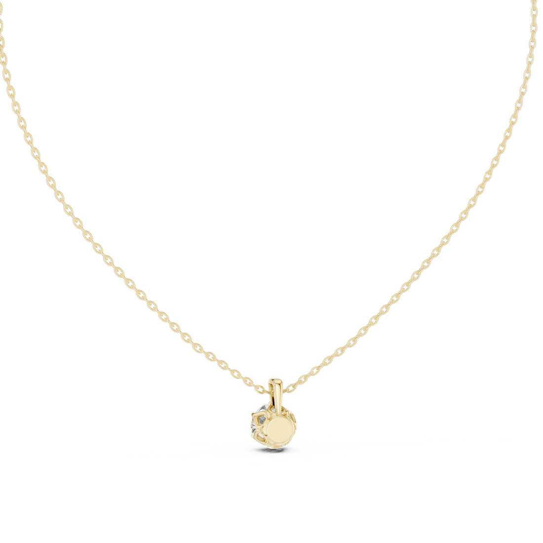 Angel Wing lab grown diamond pendant