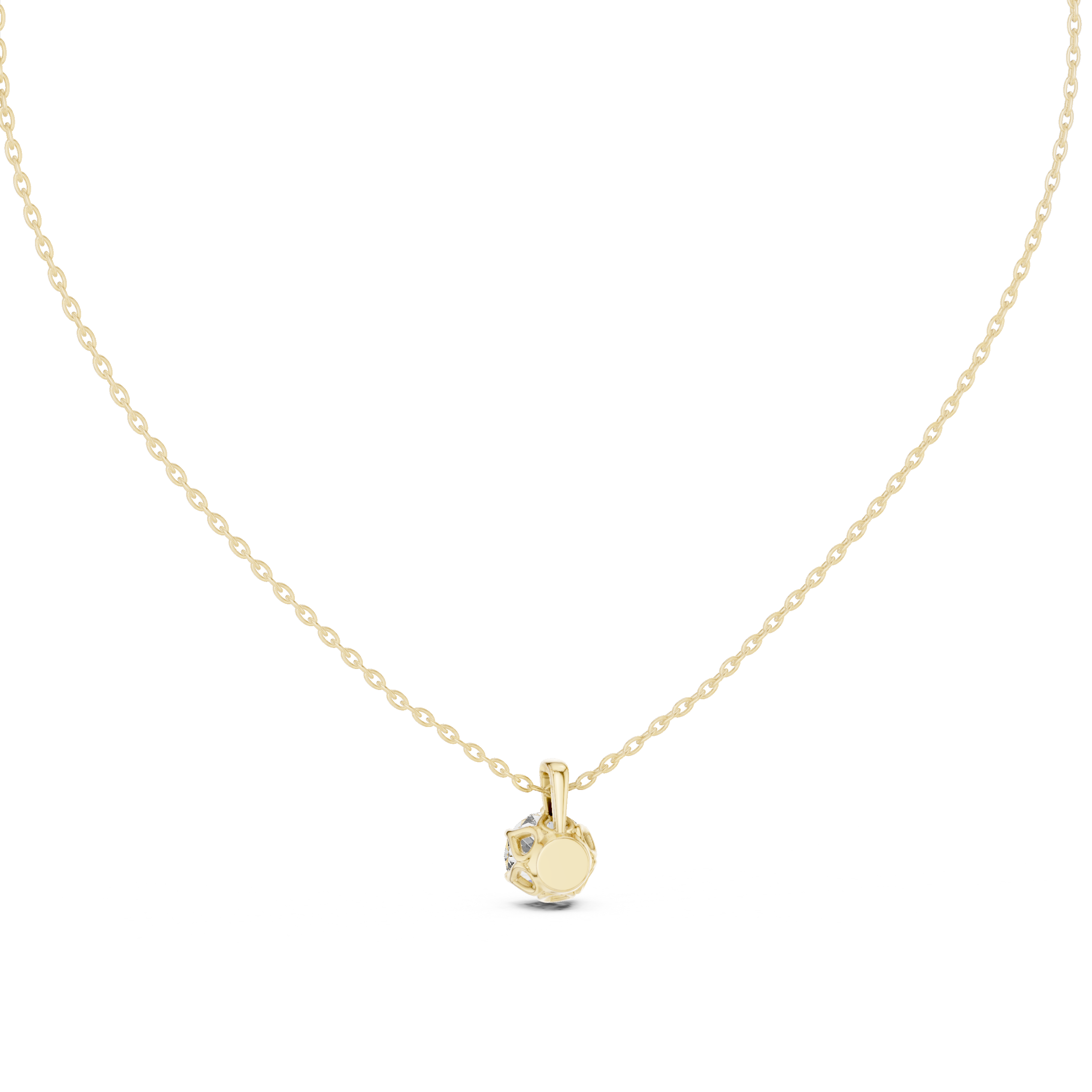 Angel Wing lab grown diamond pendant