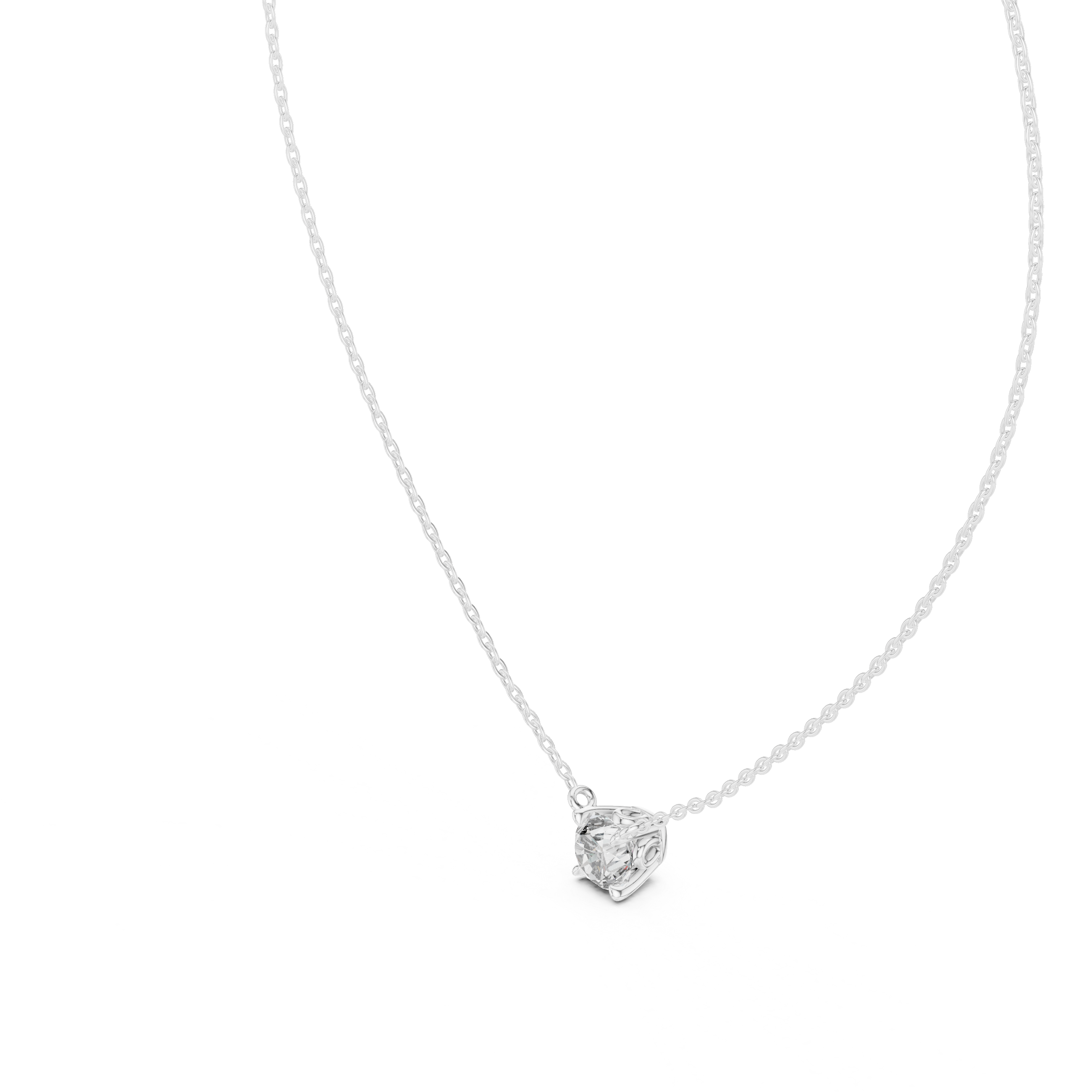 Bright Sun lab grown diamond pendant