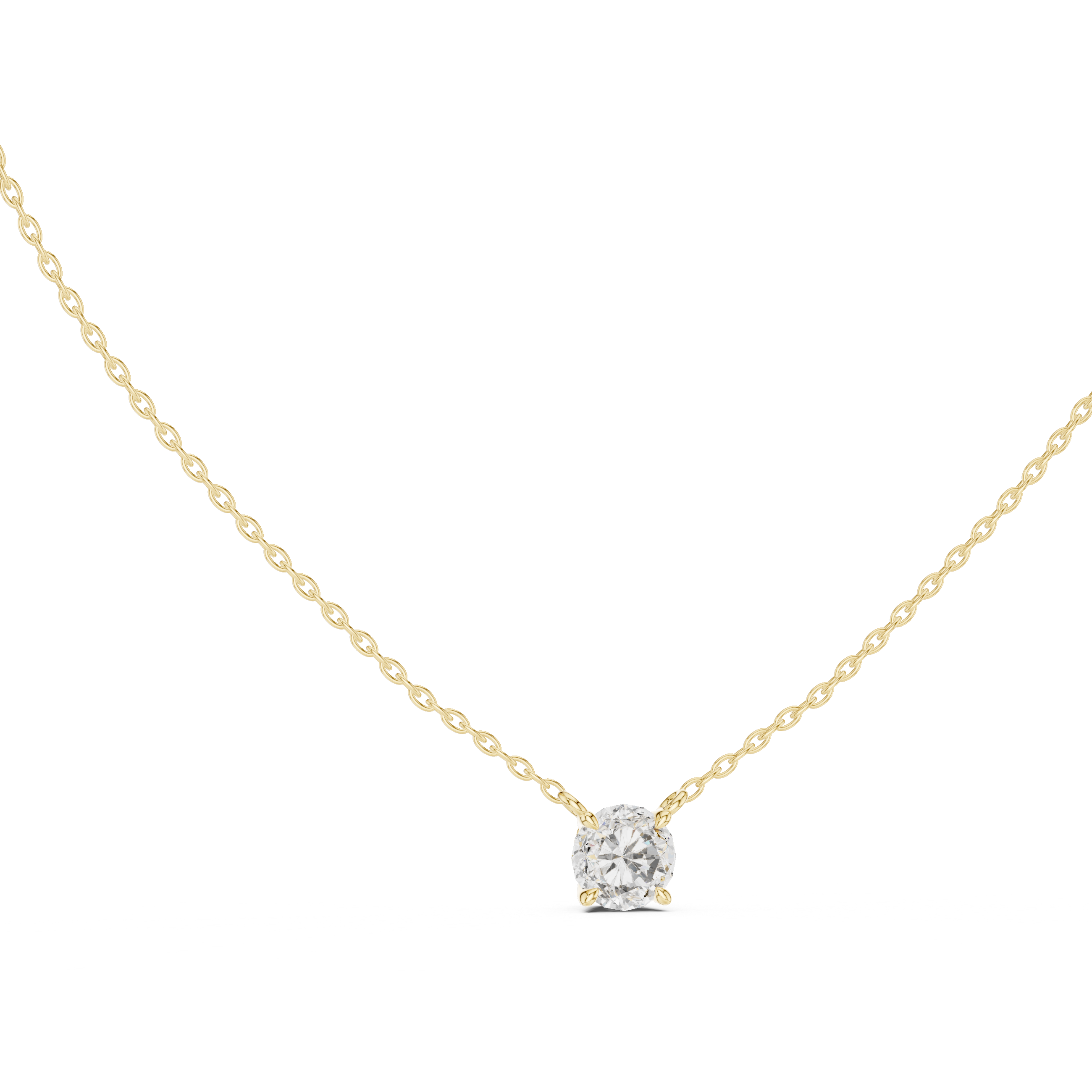 Bright Sun lab grown diamond pendant
