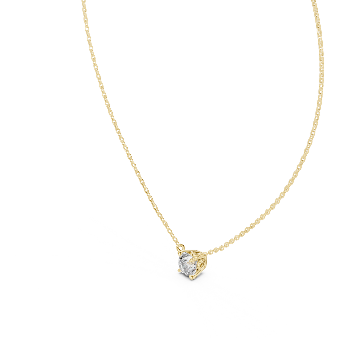Bright Sun lab grown diamond pendant