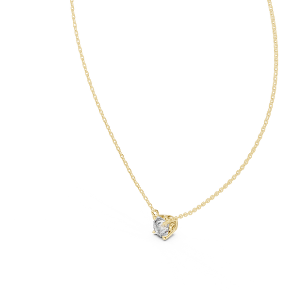 Bright Sun lab grown diamond pendant