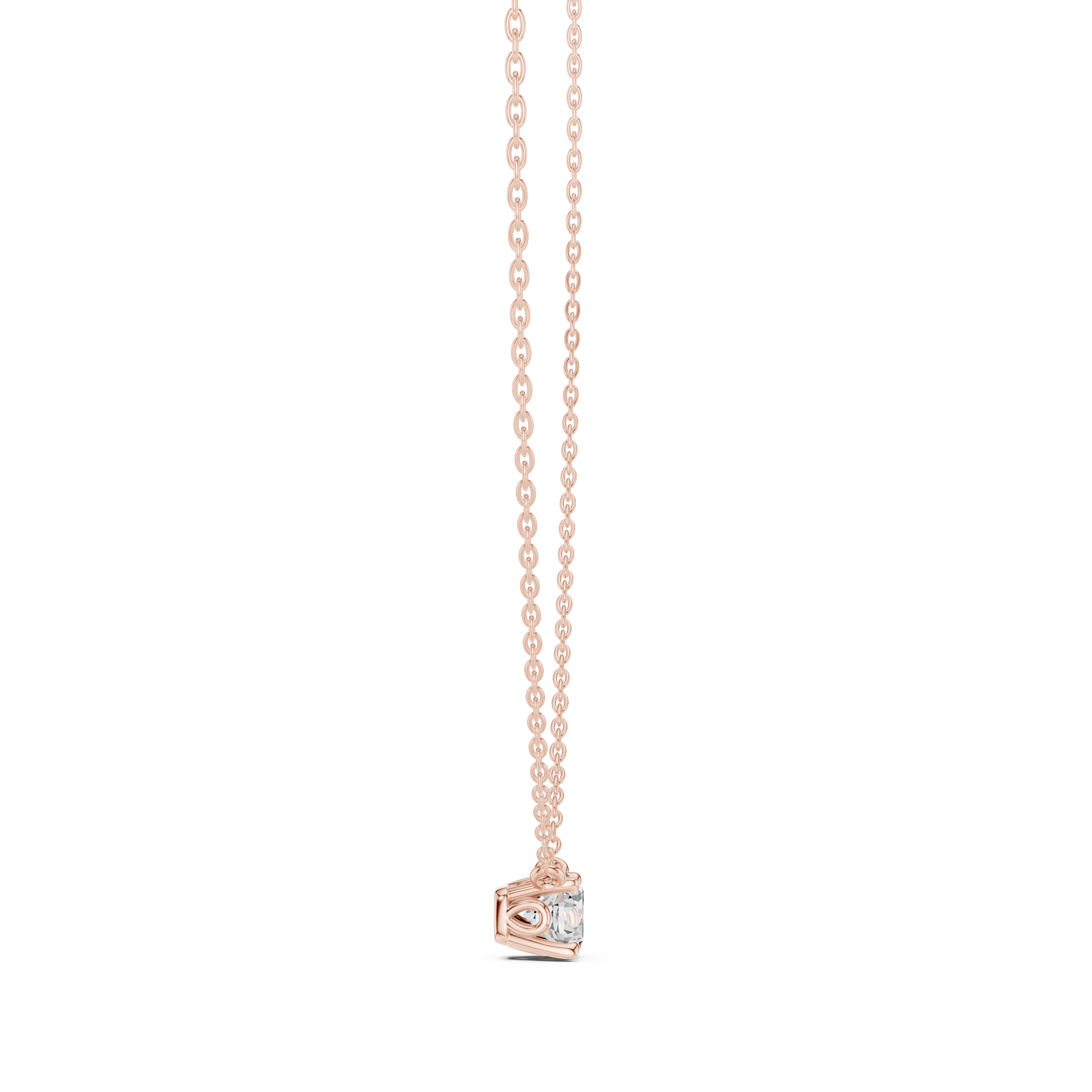 Light Beam lab grown diamond pendant