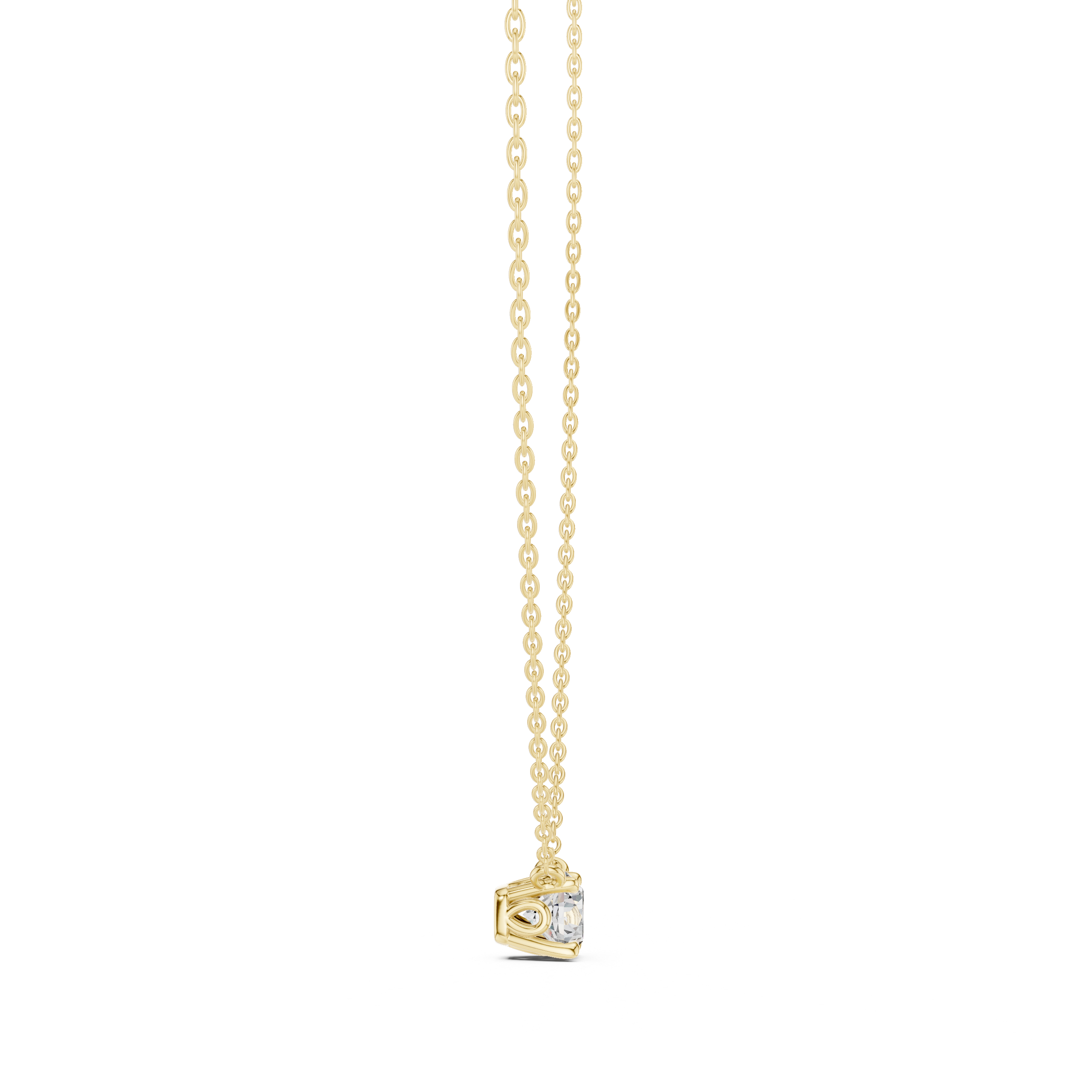 Light Beam lab grown diamond pendant
