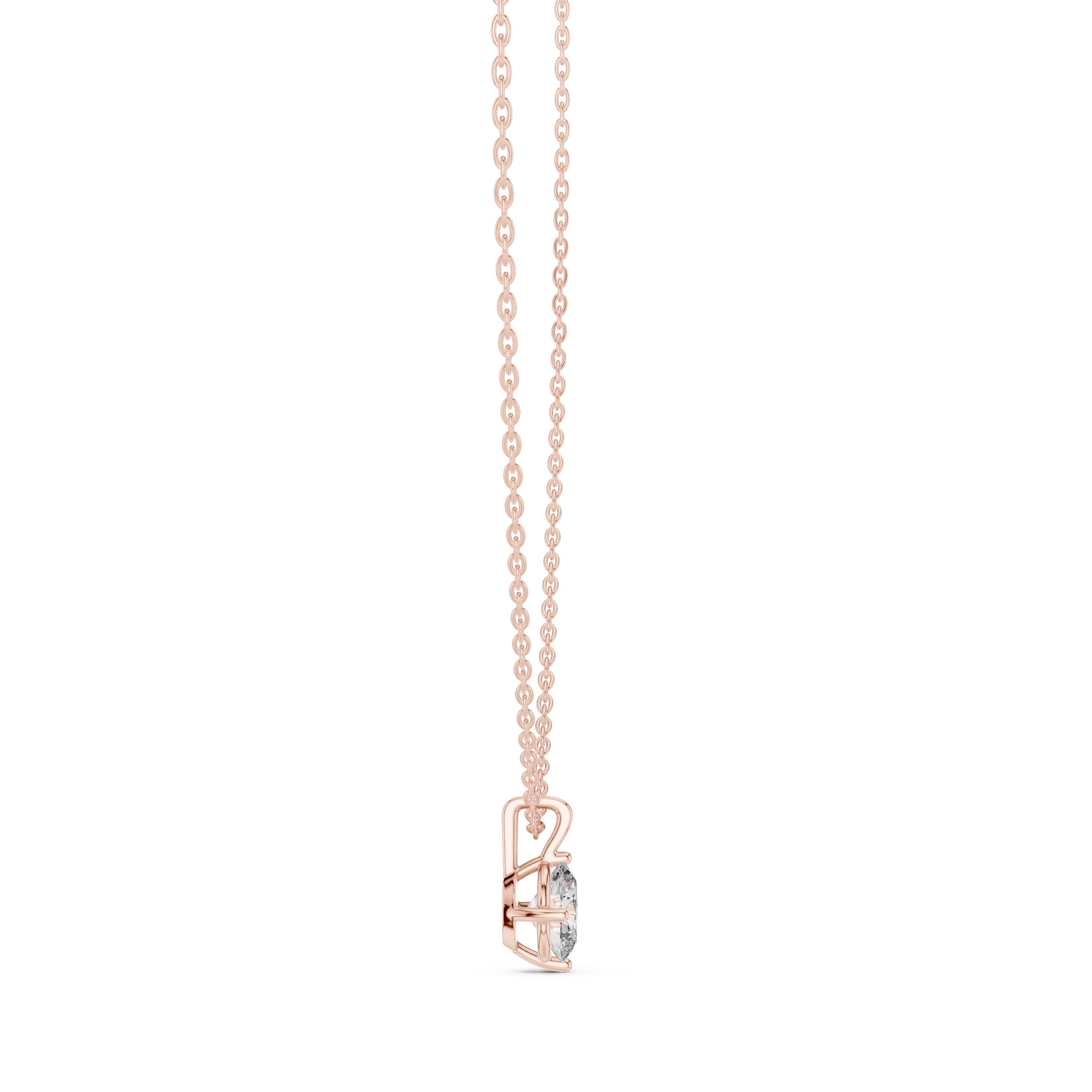 Heart Beat lab grown diamond pendant