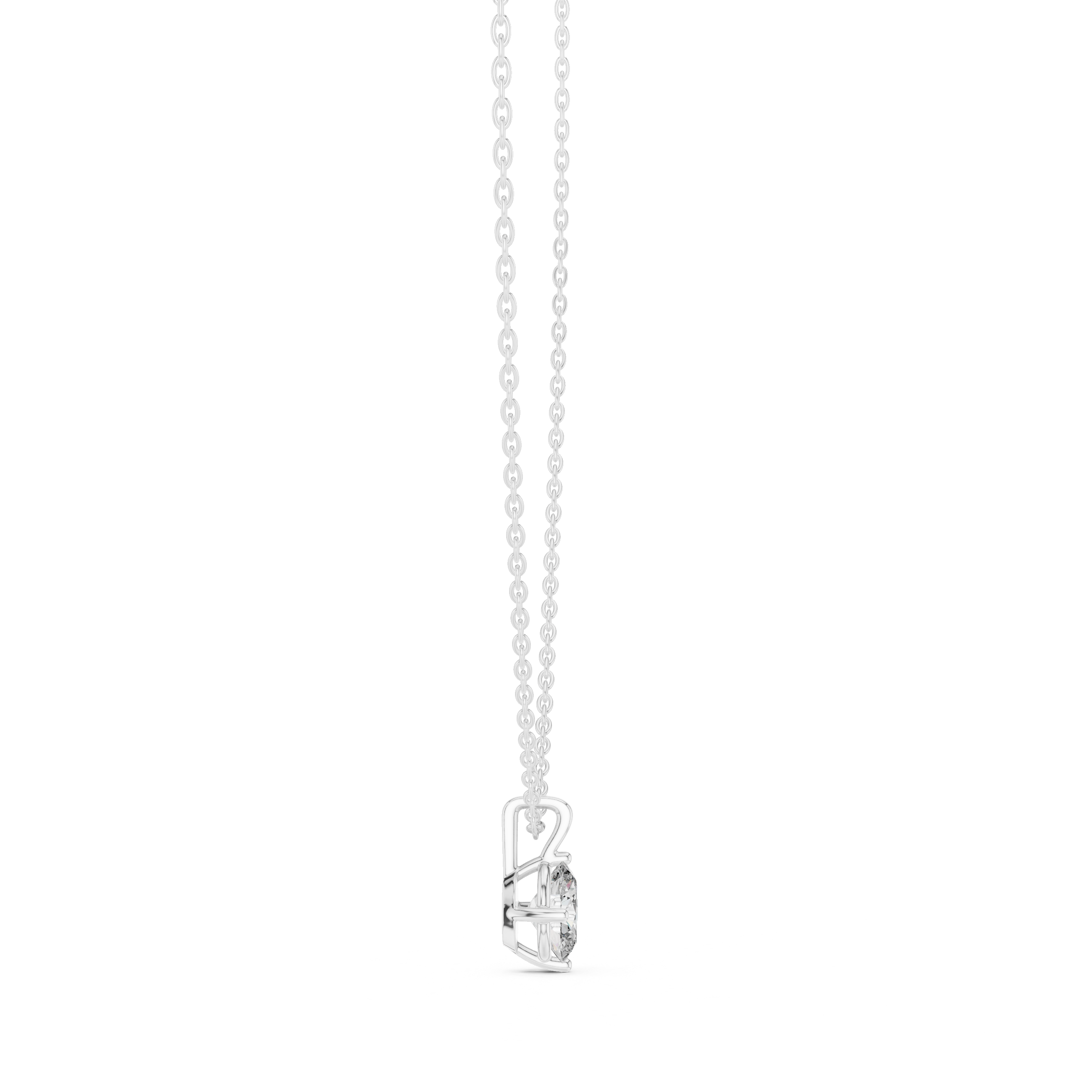Heart Beat lab grown diamond pendant