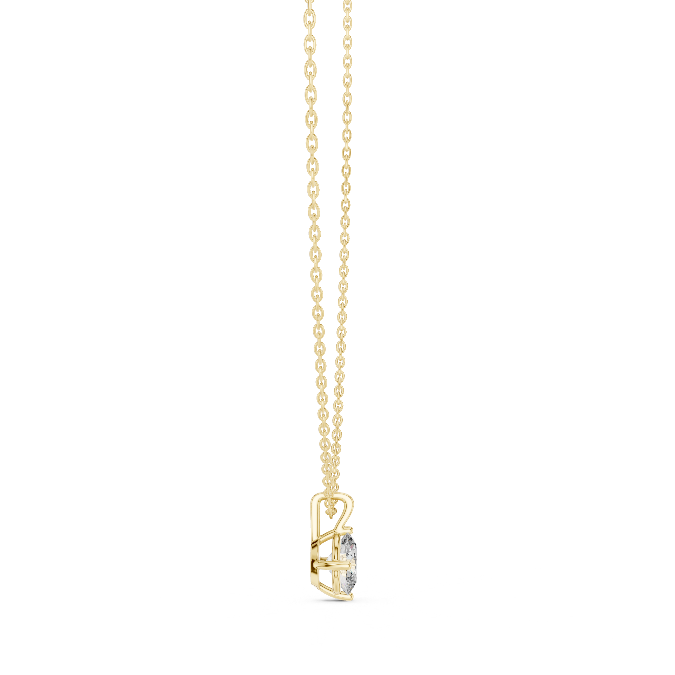 Heart Beat lab grown diamond pendant