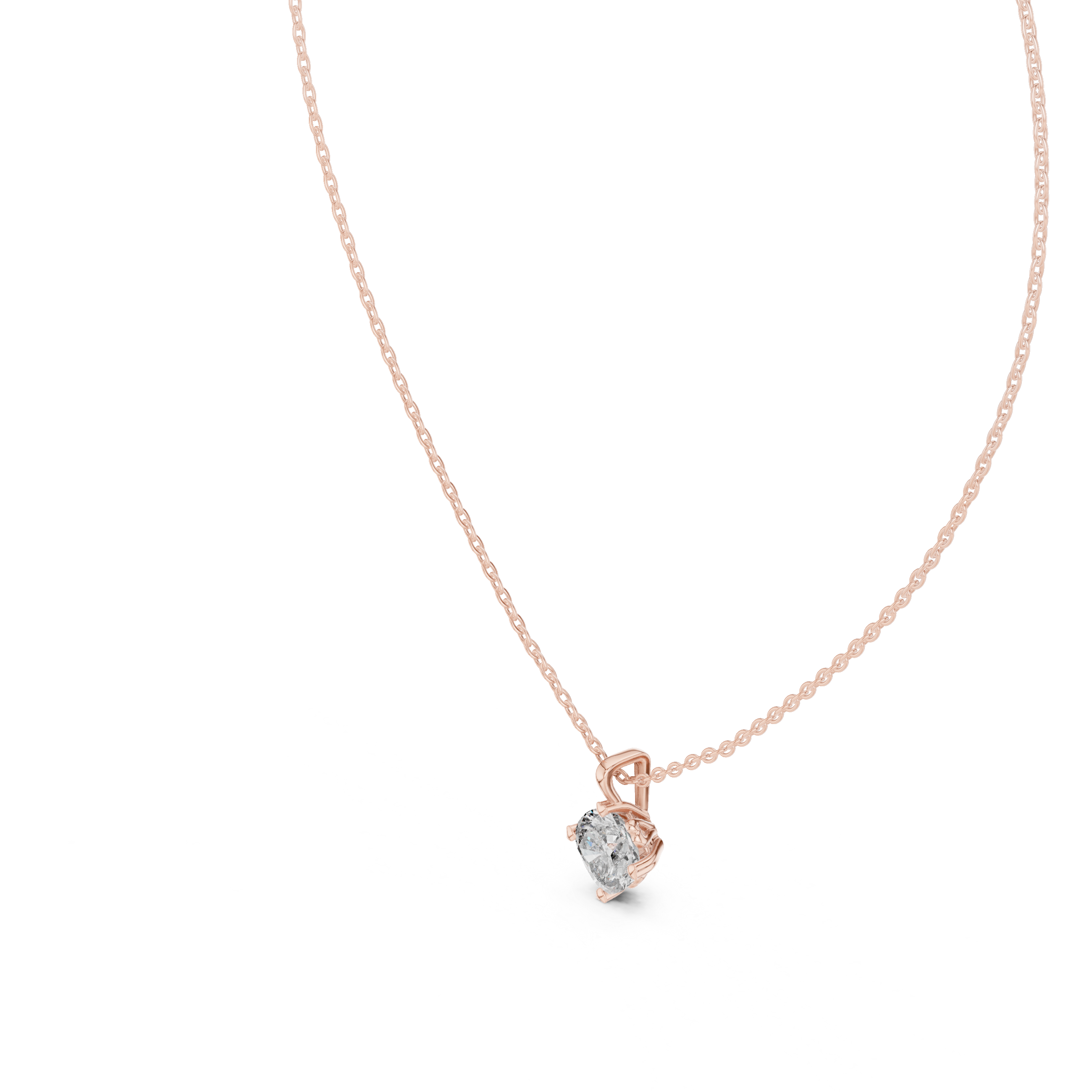 Deep Ocean lab grown diamond pendant