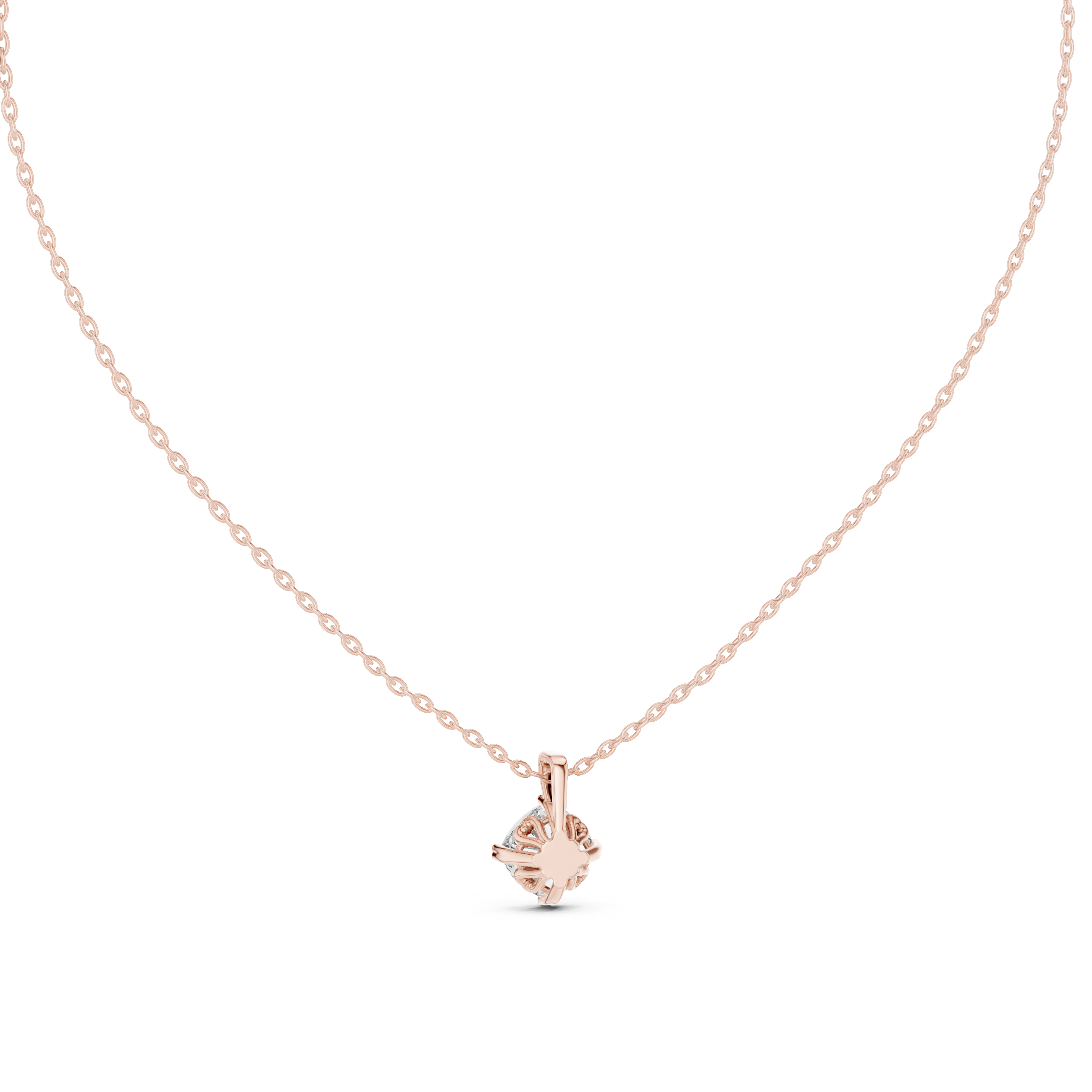 Deep Ocean lab grown diamond pendant