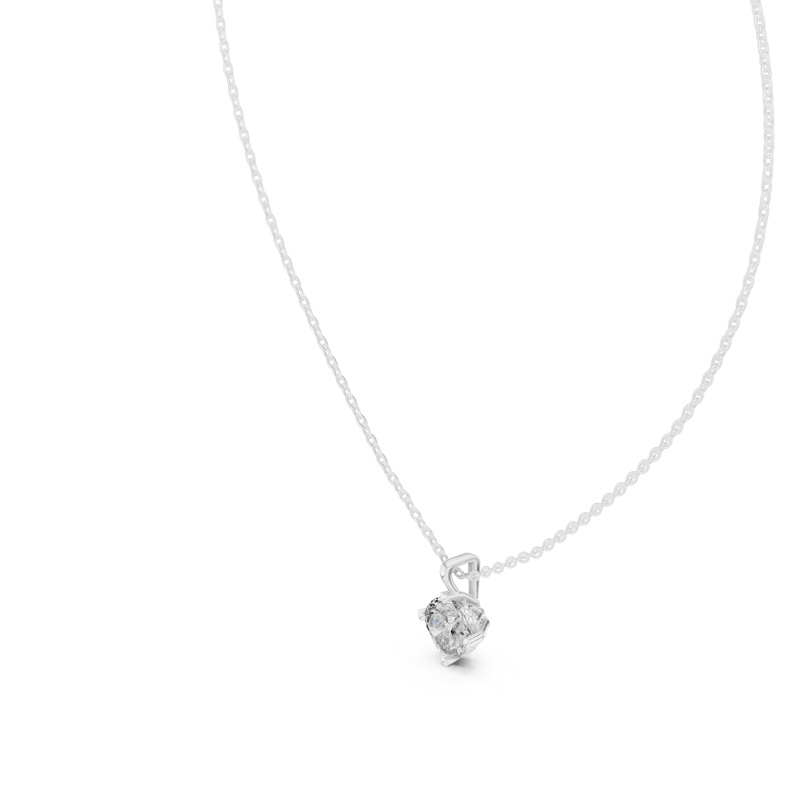 Deep Ocean lab grown diamond pendant