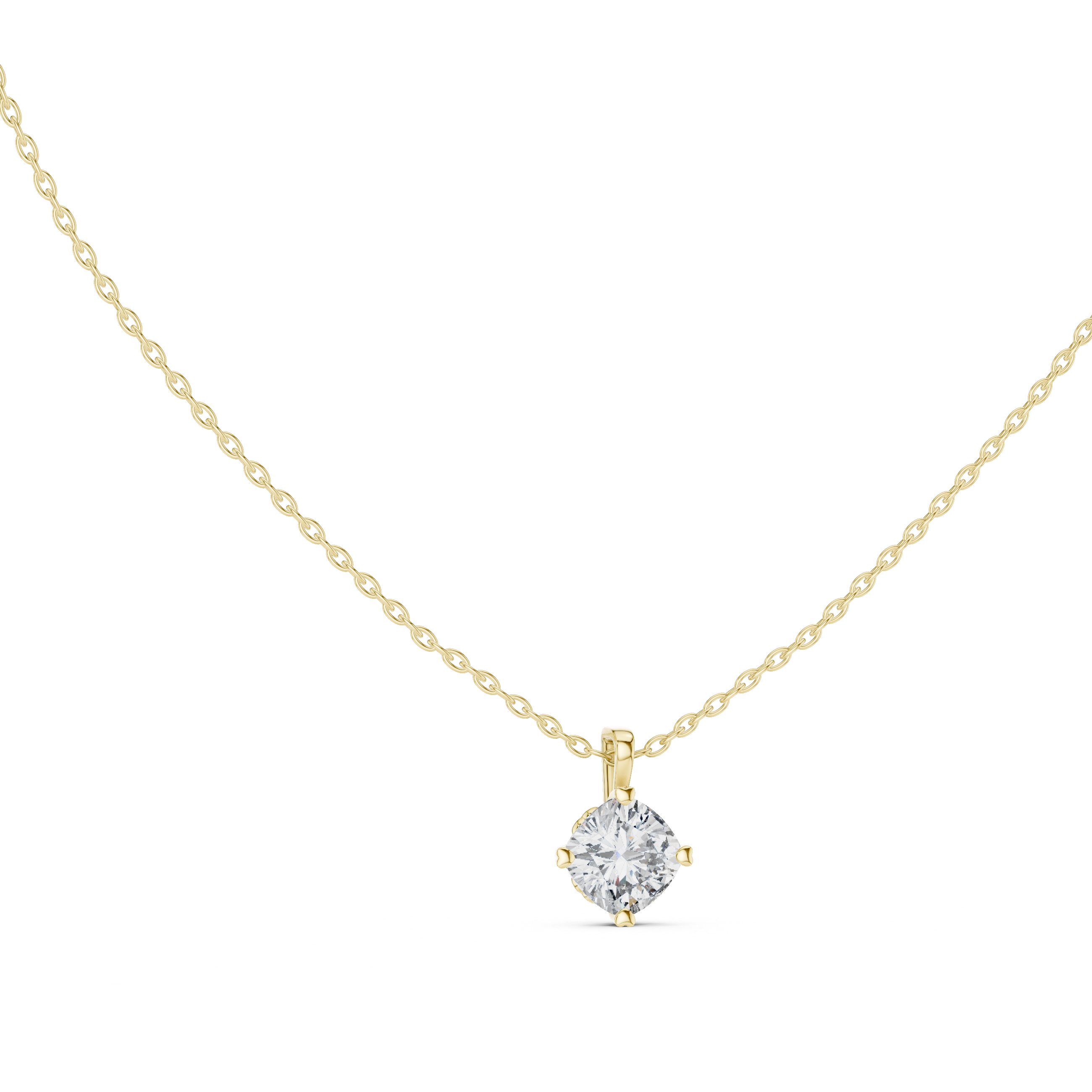 Deep Ocean lab grown diamond pendant