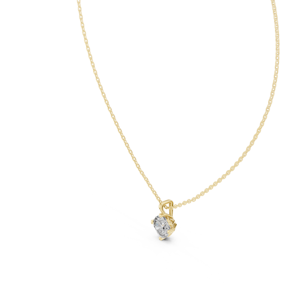 Deep Ocean lab grown diamond pendant