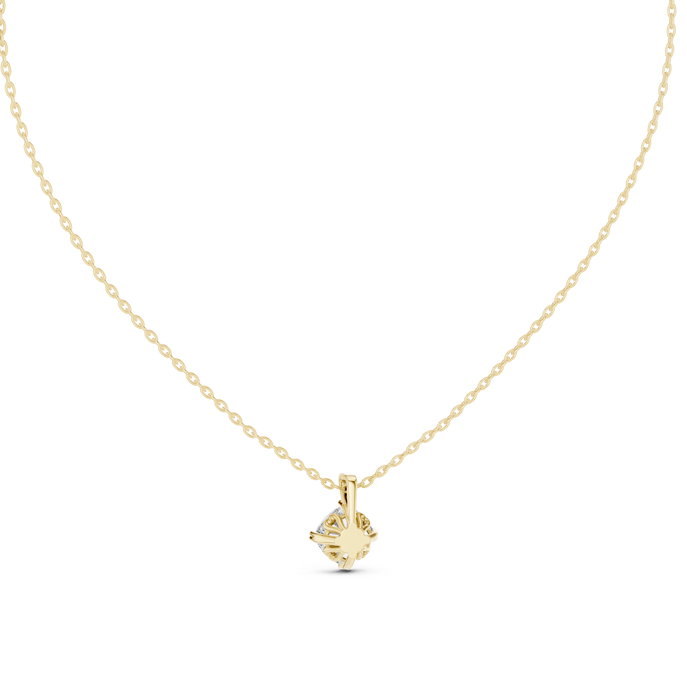 Deep Ocean lab grown diamond pendant