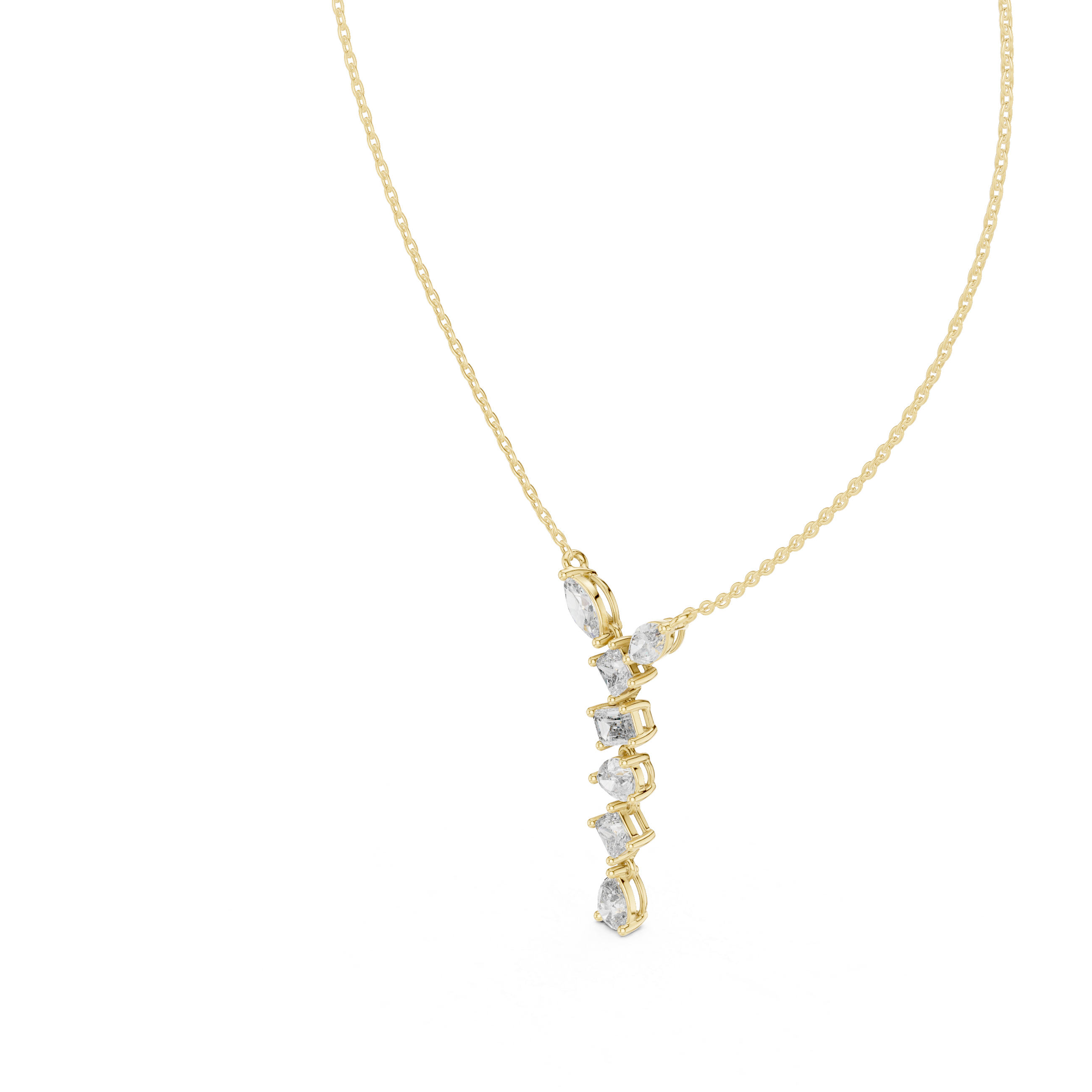 Good Luck lab grown diamond pendant