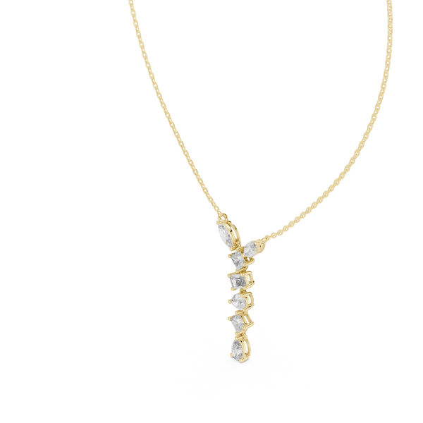 Good Luck lab grown diamond pendant