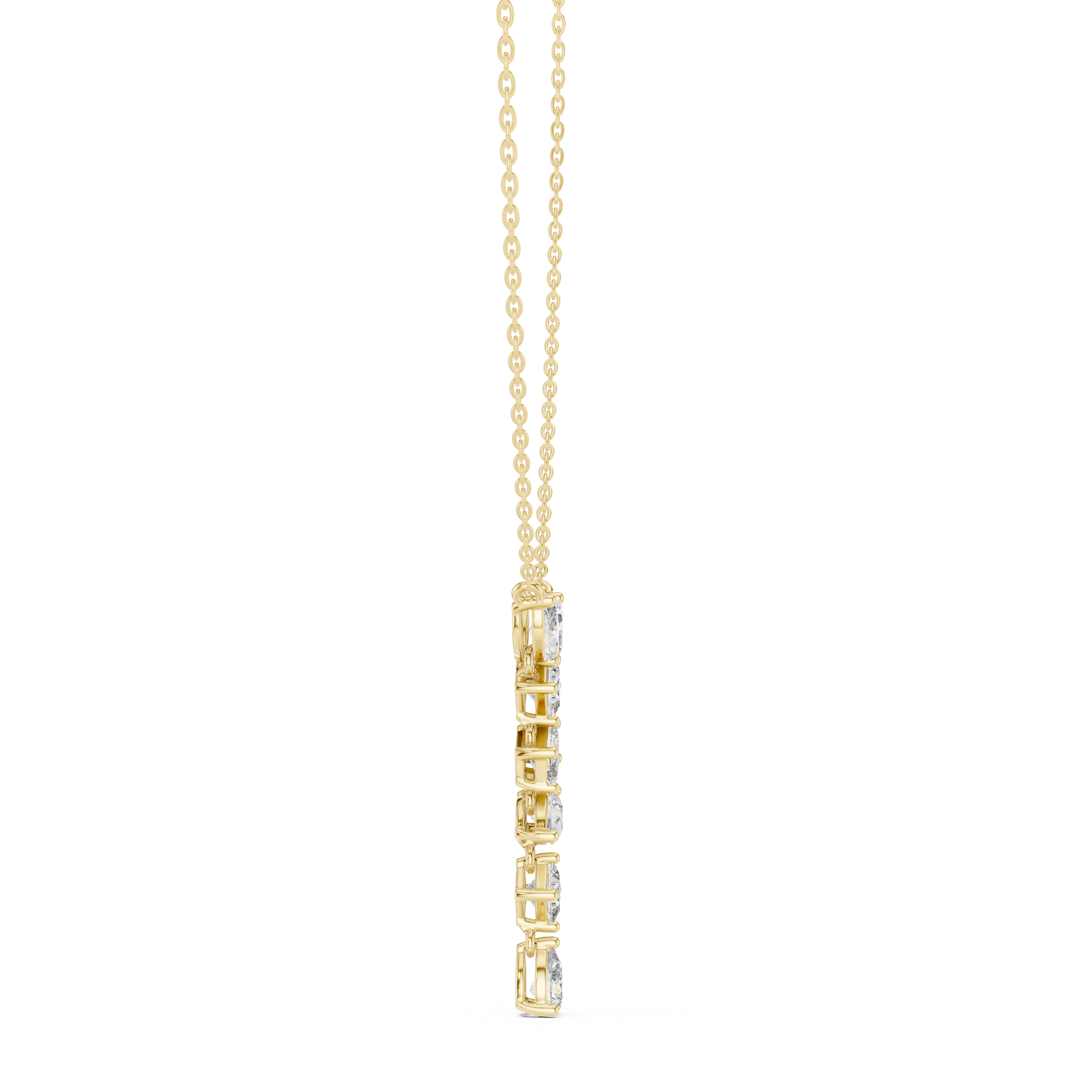 Good Luck lab grown diamond pendant