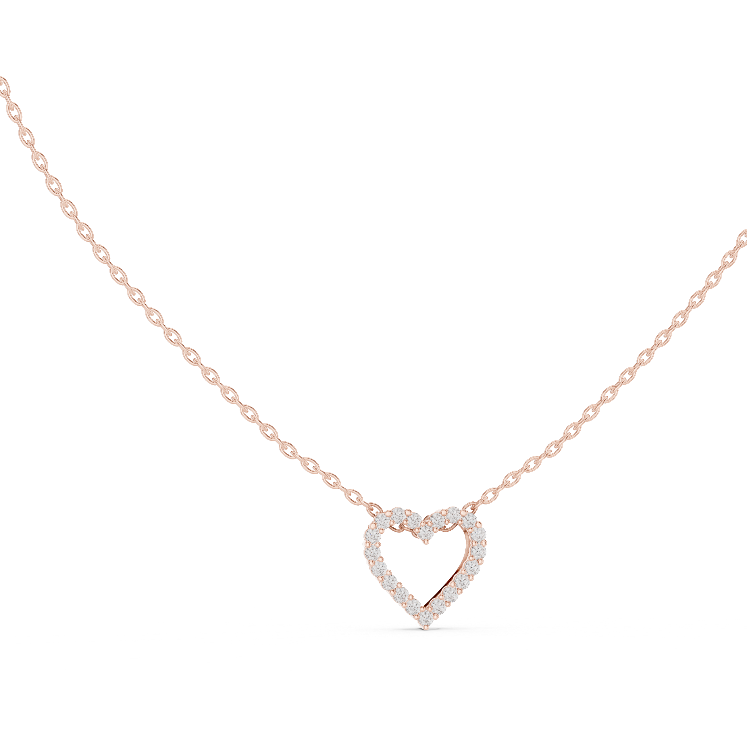 Deep Love lab grown diamond pendant