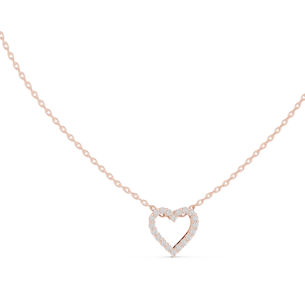 Deep Love lab grown diamond pendant
