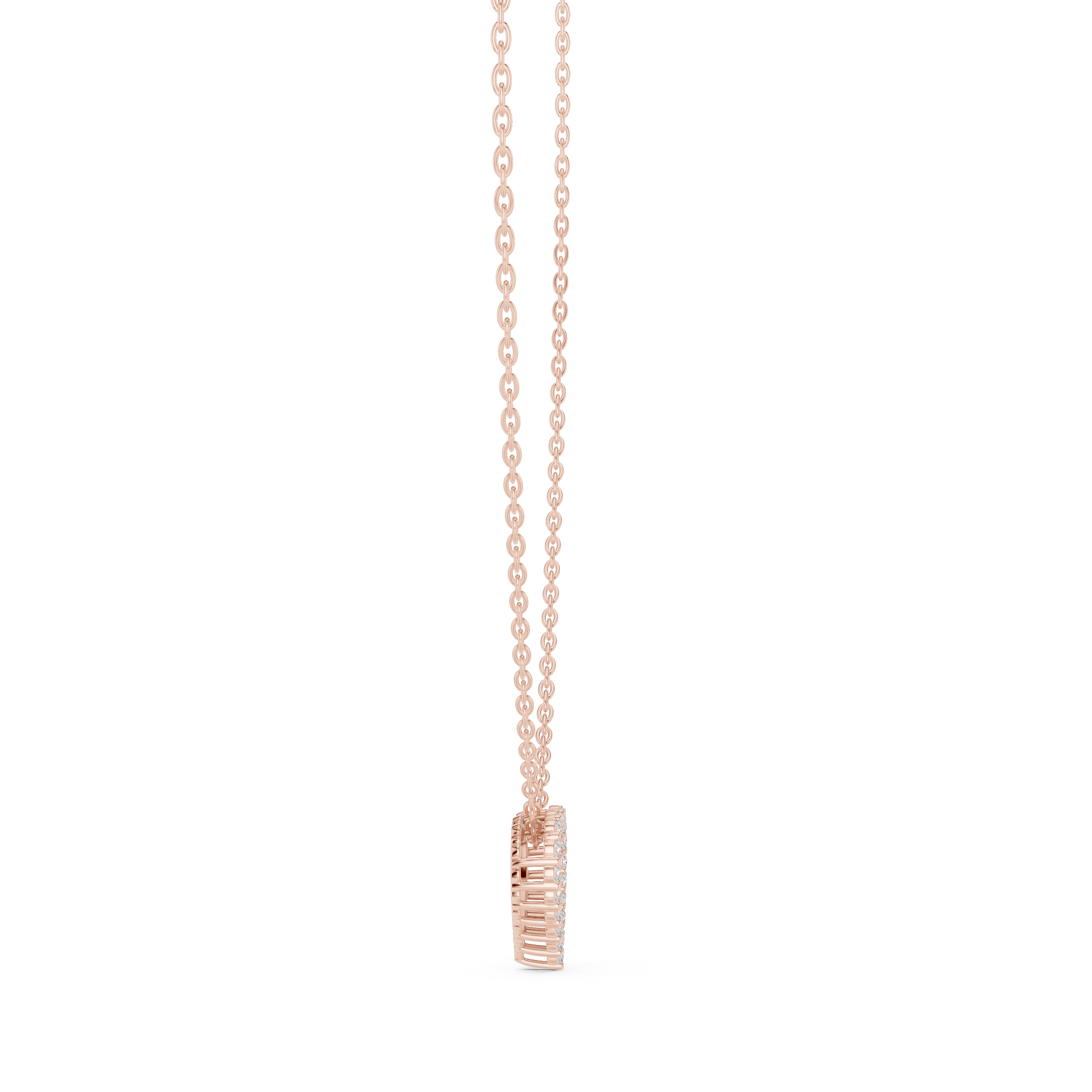 Deep Love lab grown diamond pendant