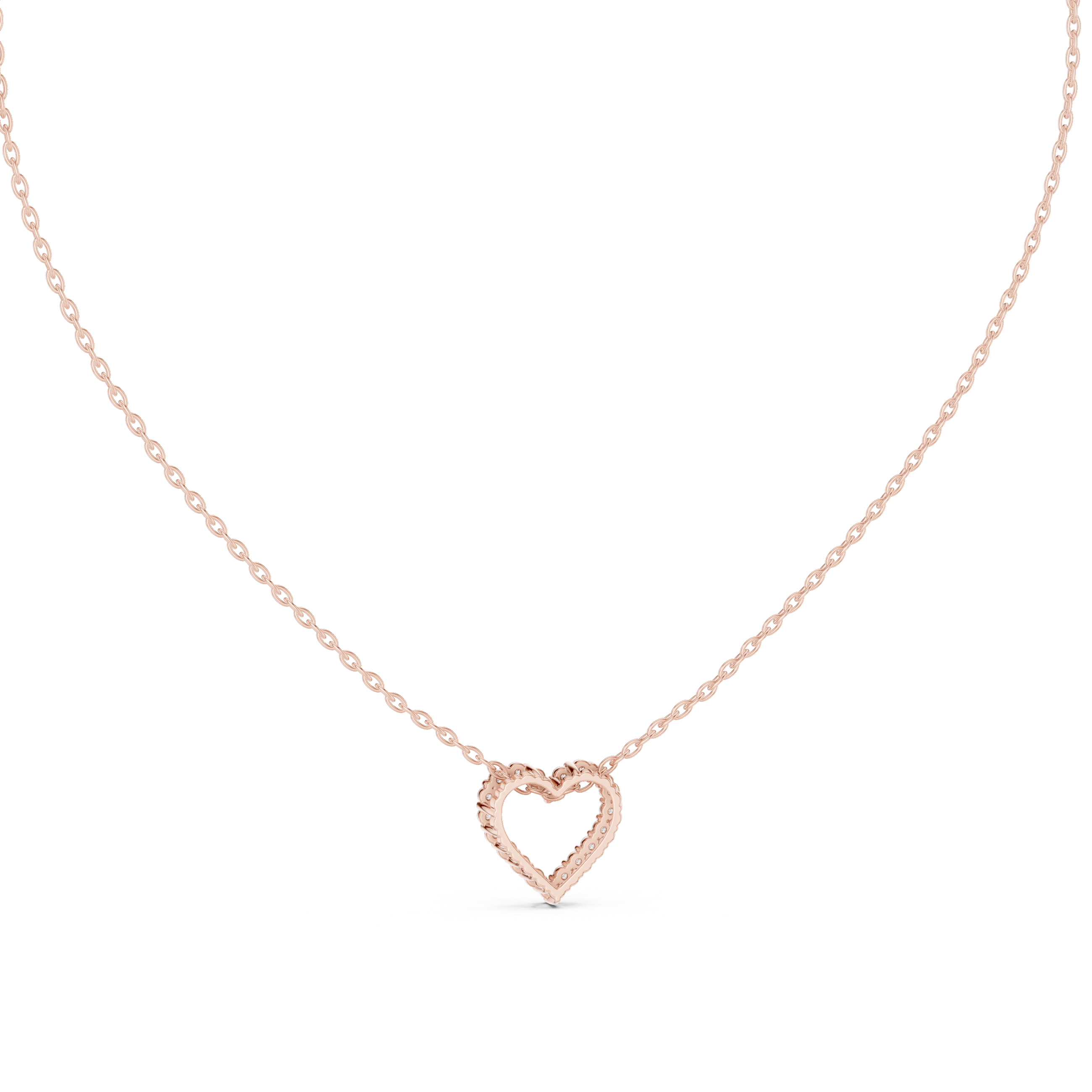 Deep Love lab grown diamond pendant